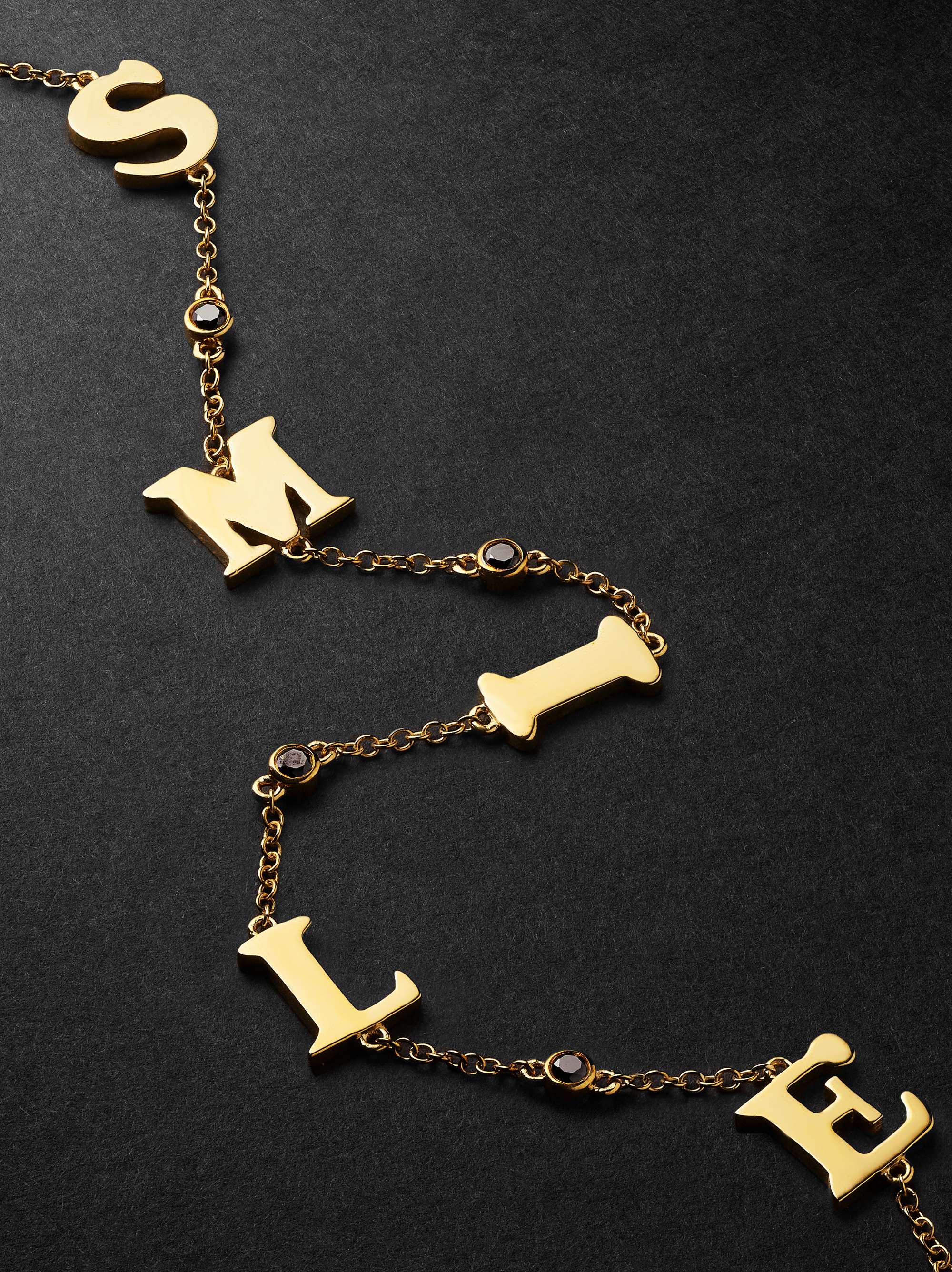 YVONNE LÉON Nope Gold Diamond Necklace
