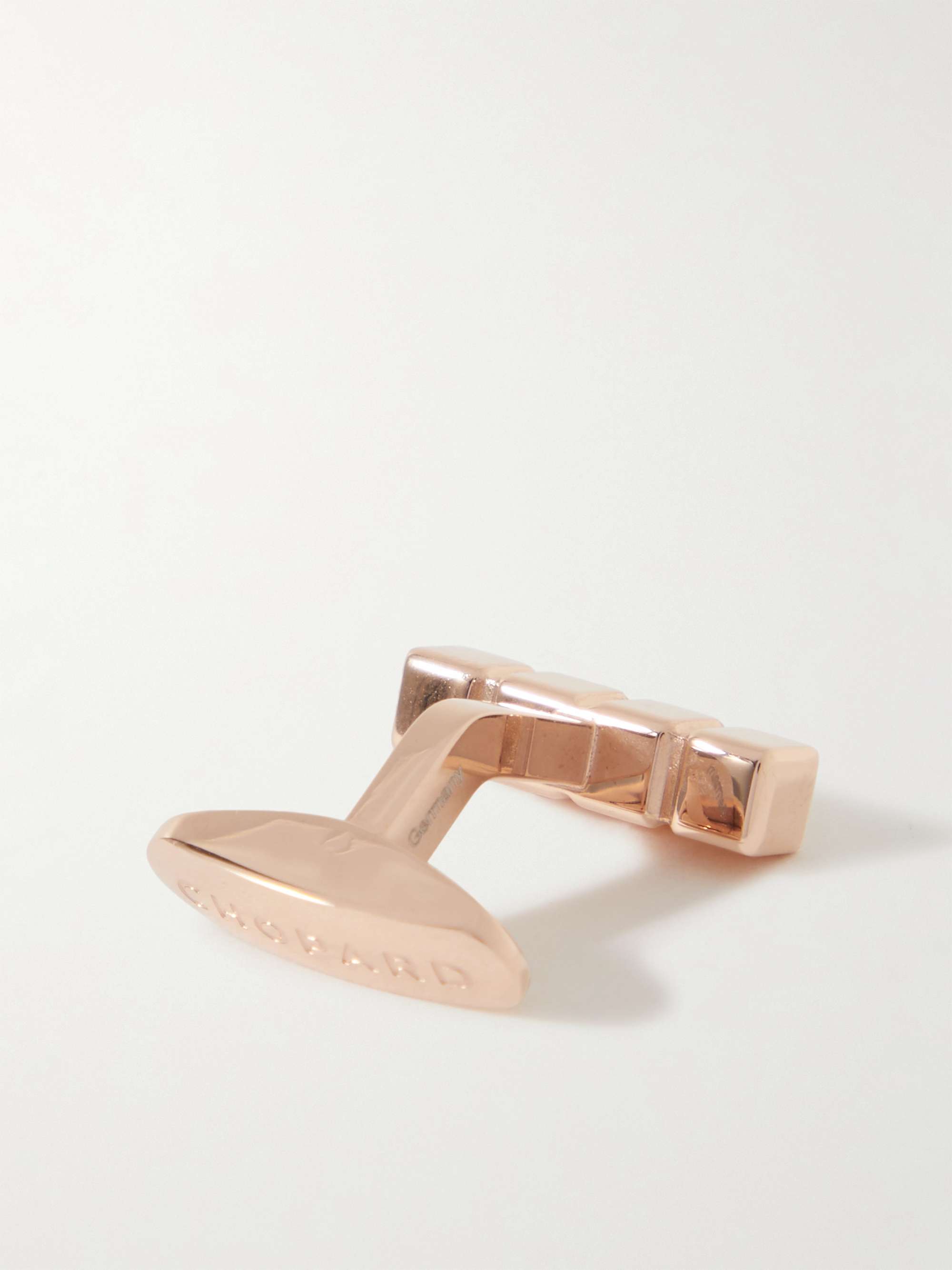 CHOPARD Ice Cube Rose Gold-Plated Cufflinks