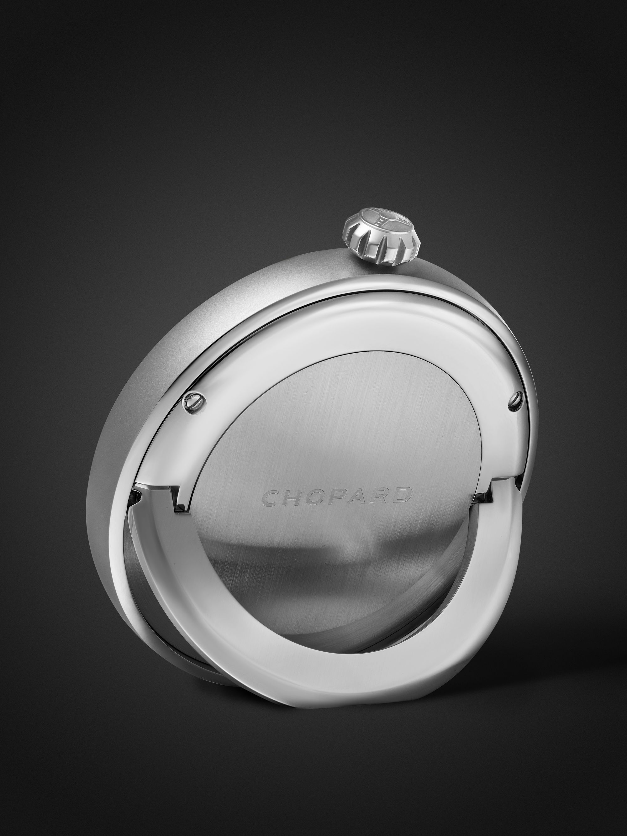 CHOPARD Classic Racing Silver Table Clock, Ref. No. 95020-0124