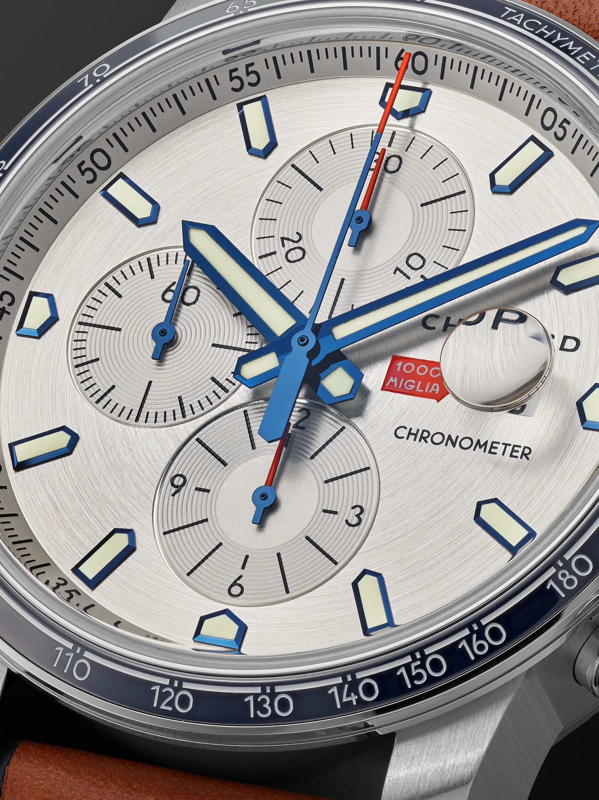 CHOPARD Mille Miglia GTS Limited Edition Automatic Chronograph 44mm Stainless Steel and Leather Watch, Ref. No. 168571-3010