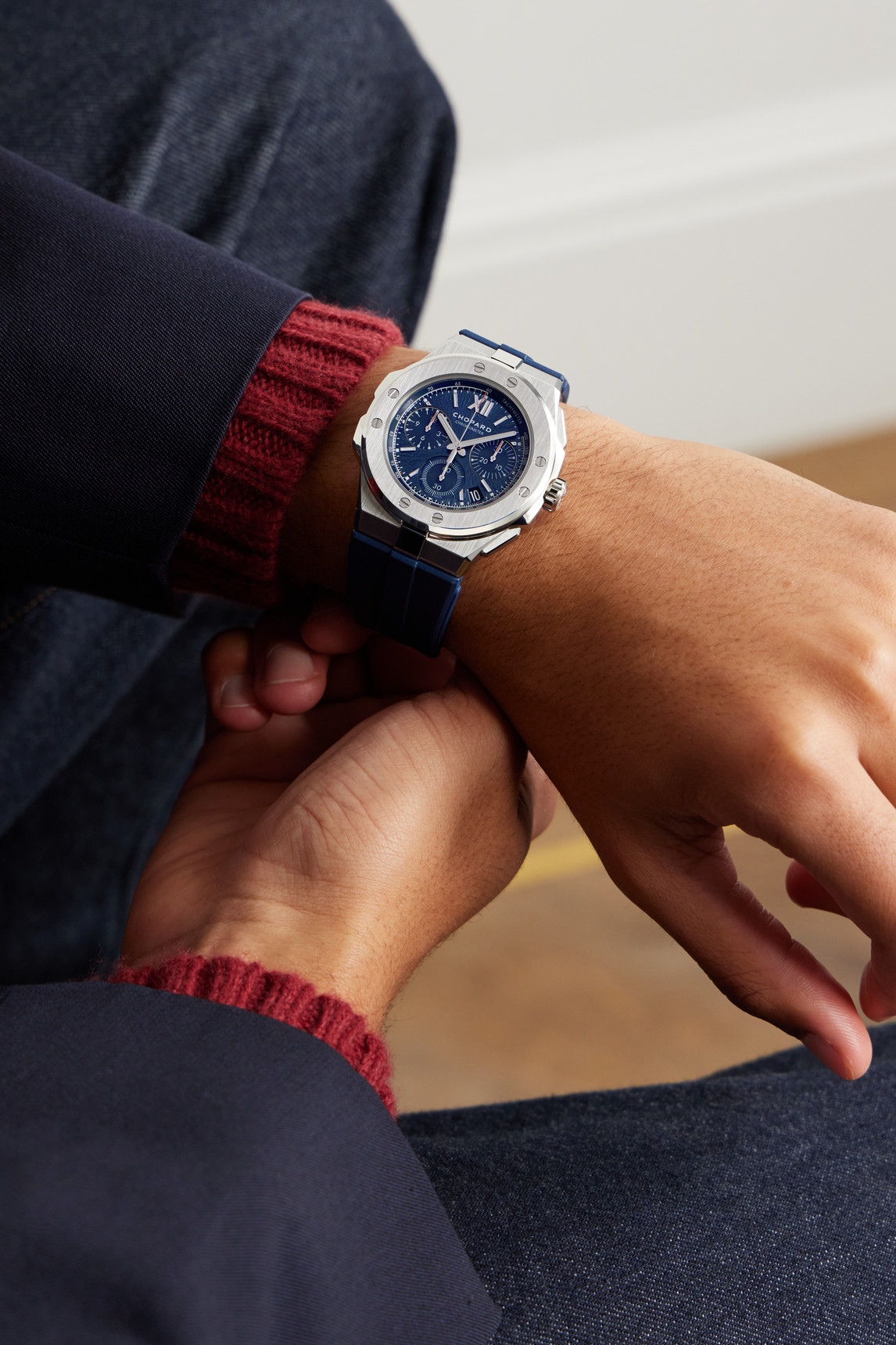 Alpine Eagle XL Chrono Automatic Lucent Steel Watch, Ref. 298609-3003 — 2