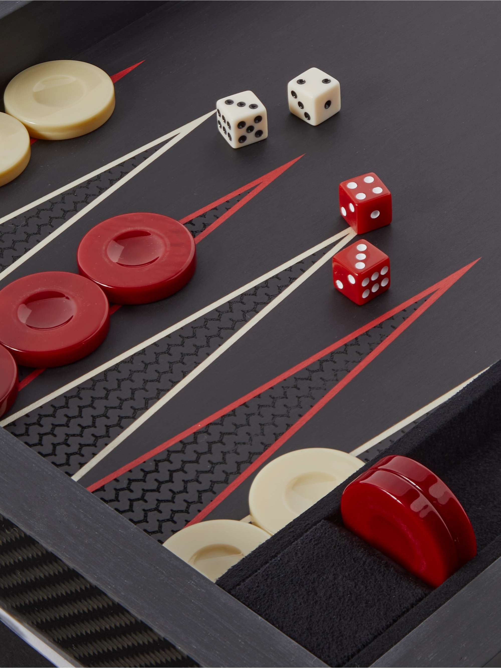 CHOPARD Classic Racing Wood and Carbon Fibre Backgammon Set