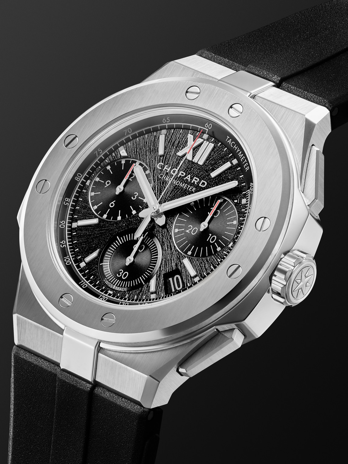  Chopard - Alpine Eagle Xl Chrono Automatic 44mm Lucent Steel And Rubber Watch, Ref. No. 298609-3004 - Men - Black 