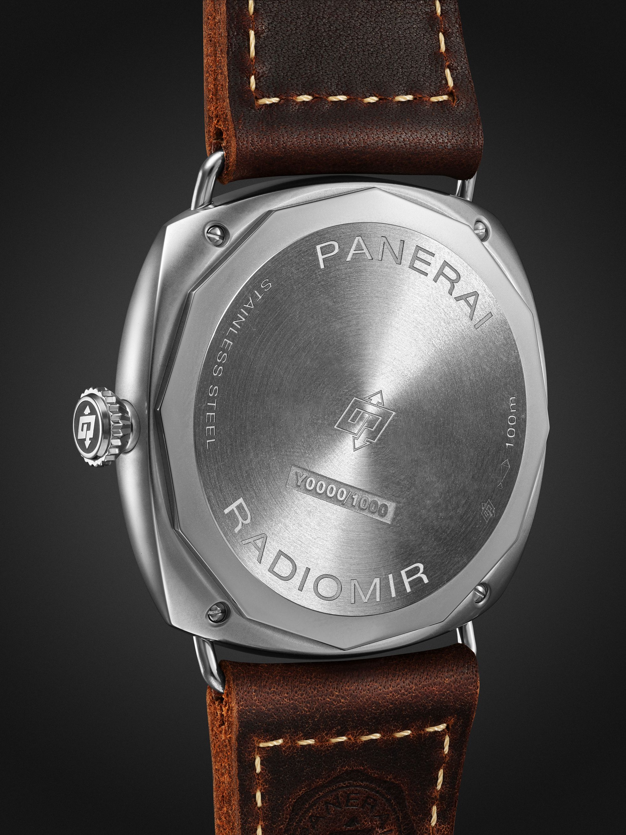PANERAI Radiomir Origine Automatic 45mm Stainless Steel and Leather Watch, Ref. No. PAM01335