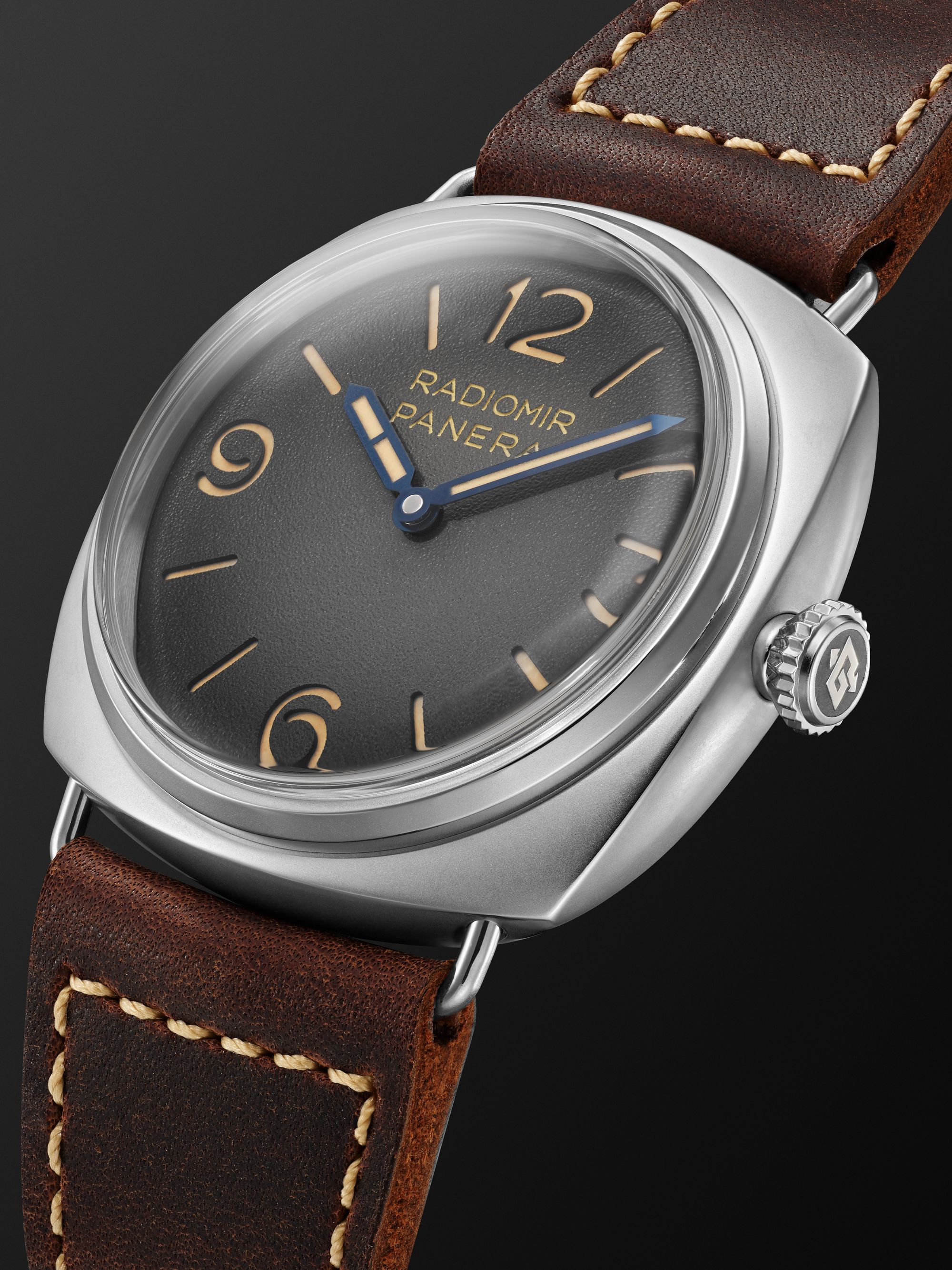 PANERAI Radiomir Origine Automatic 45mm Stainless Steel and Leather Watch, Ref. No. PAM01335