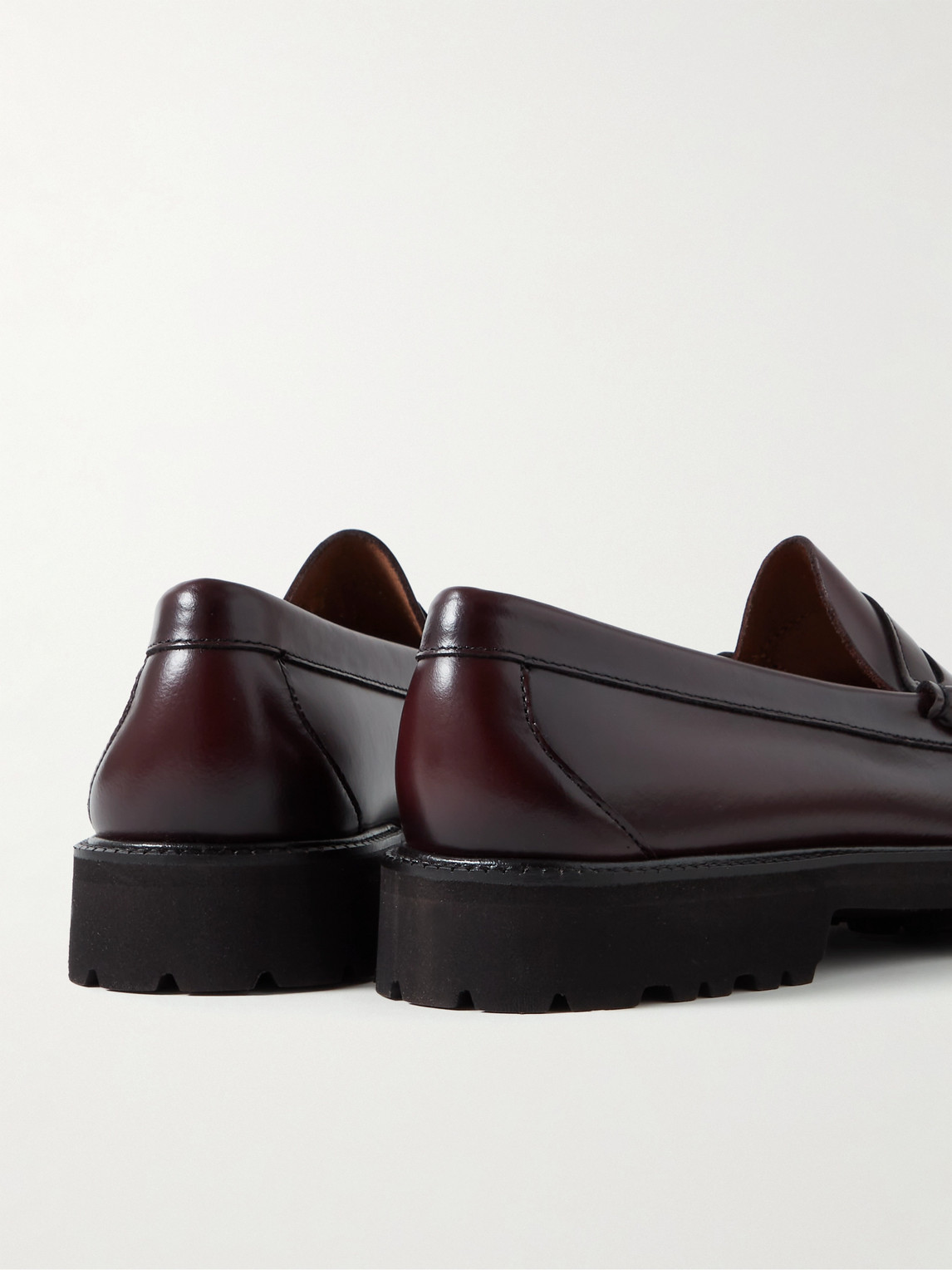 Shop G.h. Bass & Co. Weejuns 90 Larson Leather Penny Loafers In Burgundy