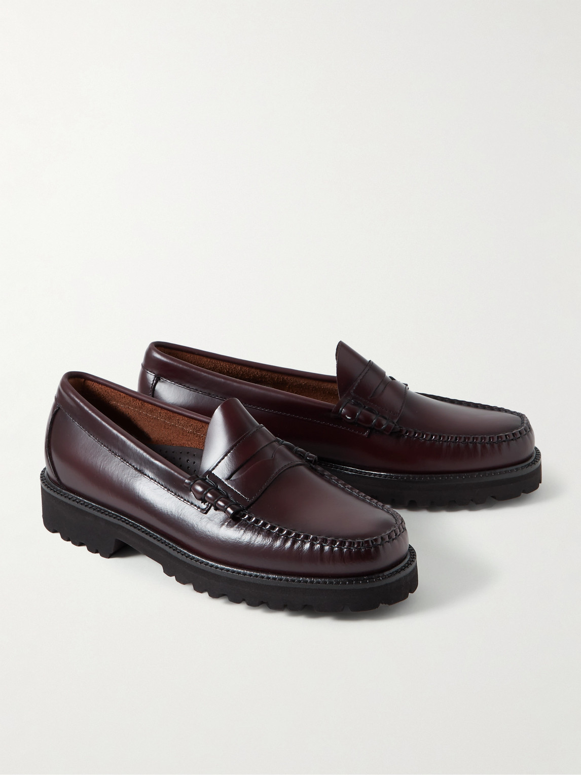 Shop G.h. Bass & Co. Weejuns 90 Larson Leather Penny Loafers In Burgundy