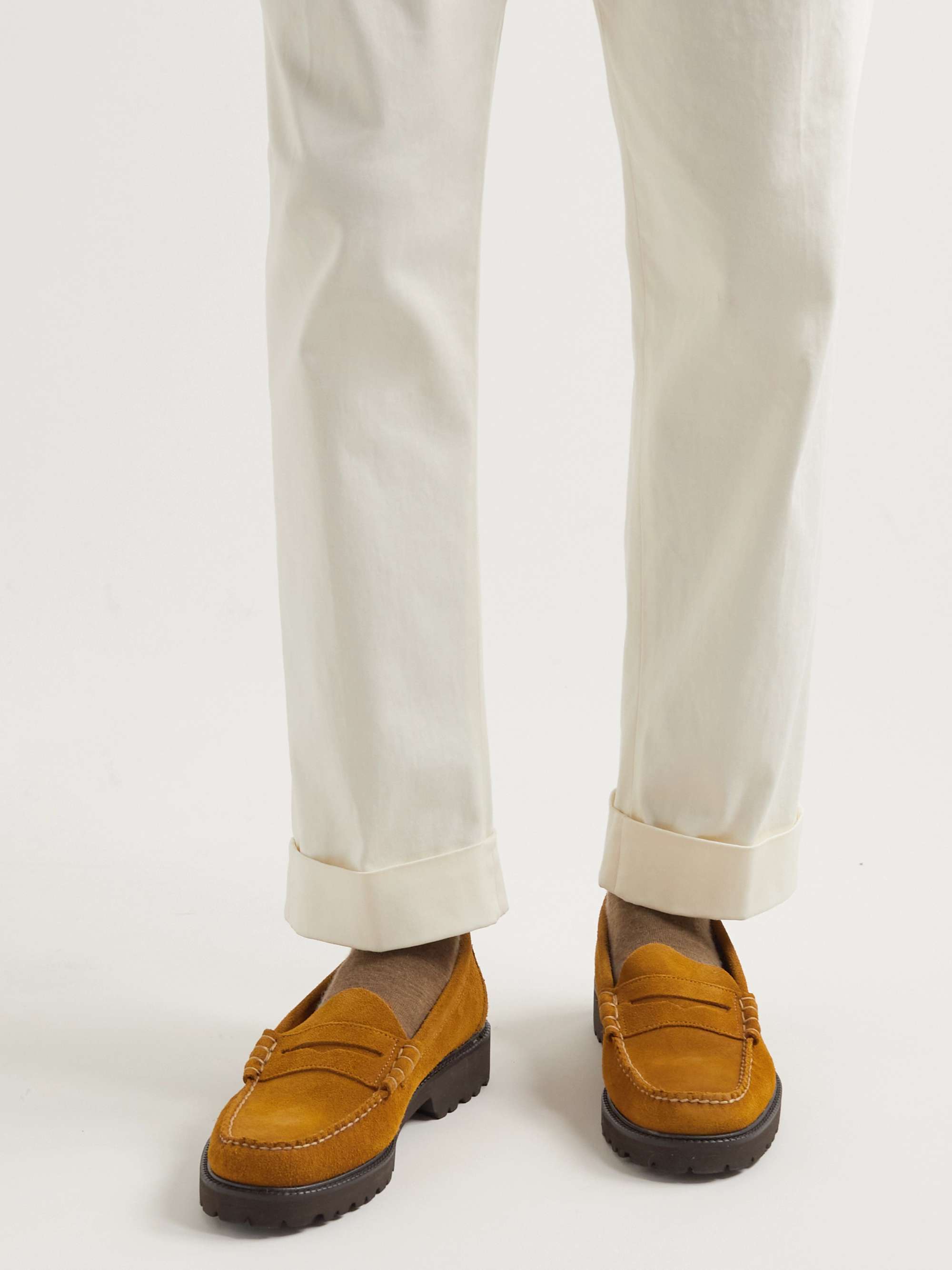G.H. BASS Weejuns 90 Larson Suede Penny Loafers