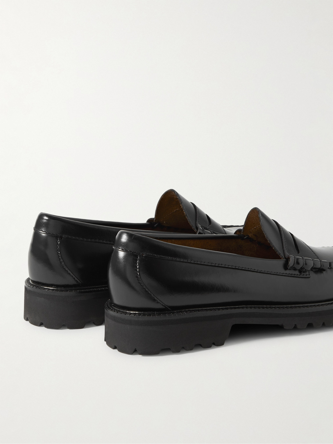 Shop G.h. Bass & Co. Weejuns 90 Larson Leather Penny Loafers In Black