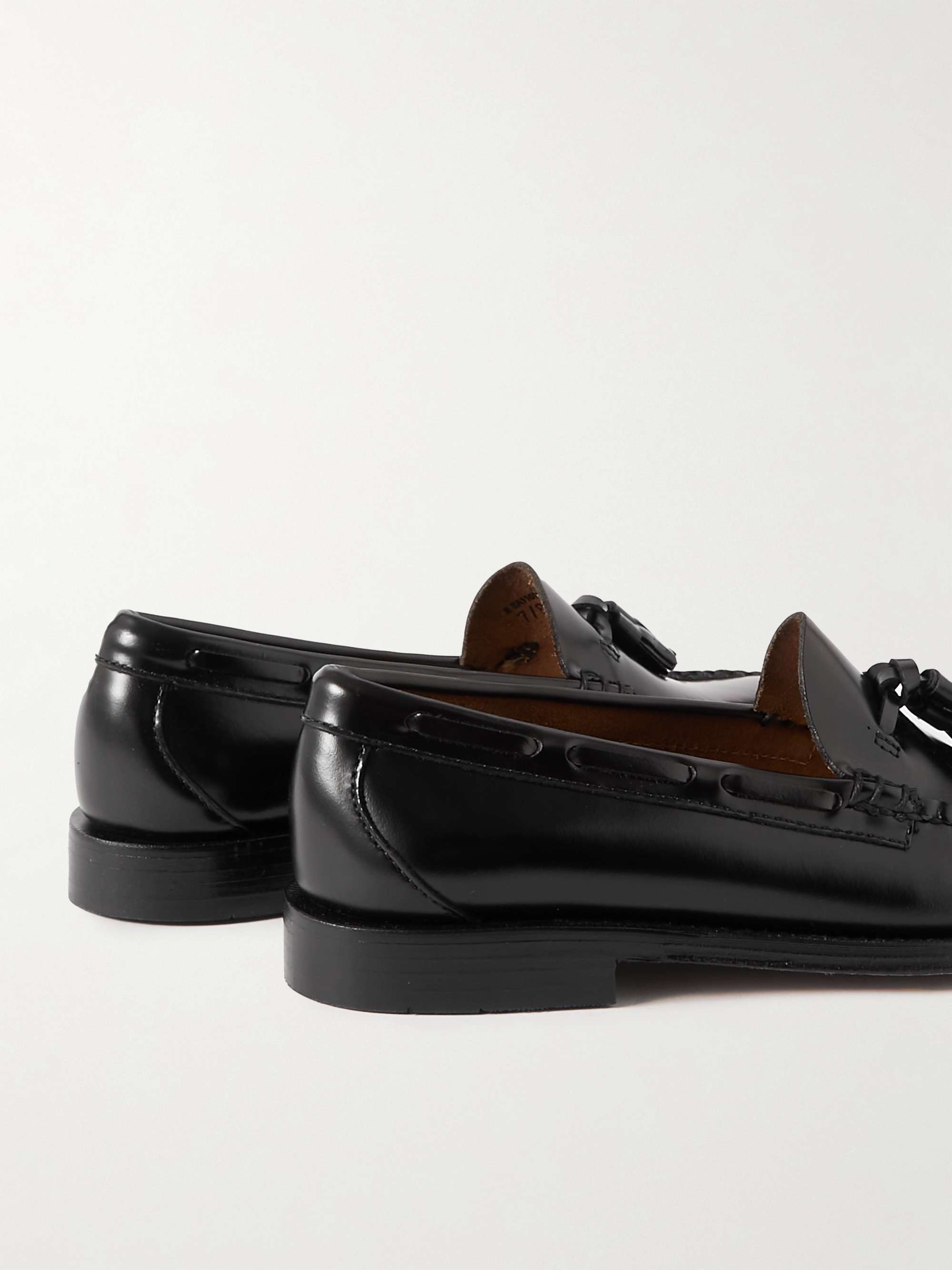 G.H. BASS Weejuns Heritage Larkin Glossed-Leather Tasselled Loafers