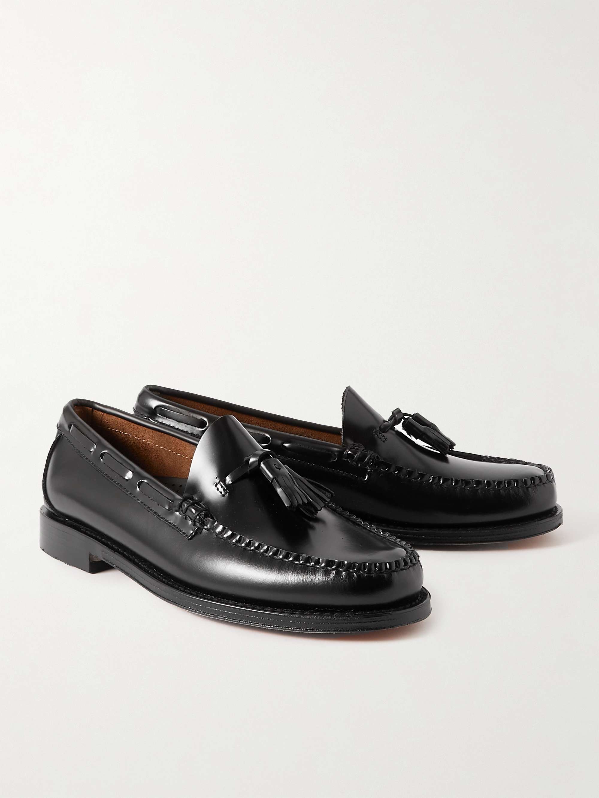 G.H. BASS Weejuns Heritage Larkin Glossed-Leather Tasselled Loafers