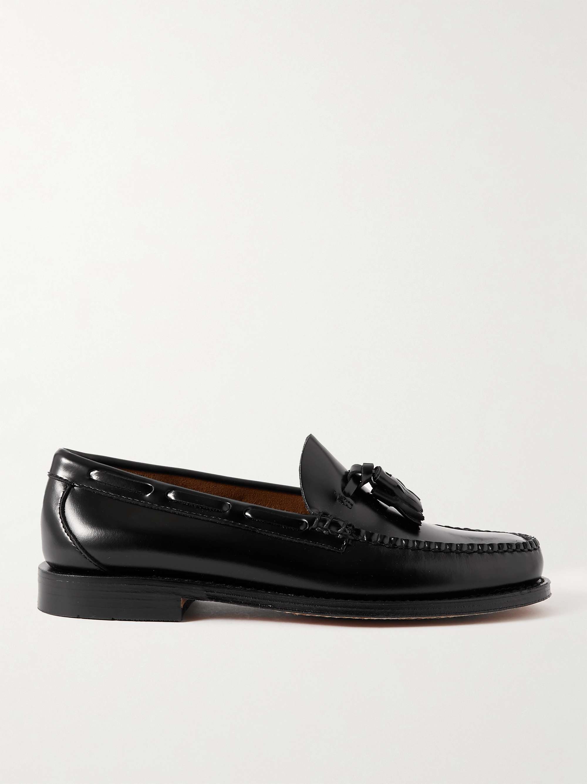 G.H. & CO. Heritage Larkin Glossed-Leather Tasselled Loafers | MR PORTER