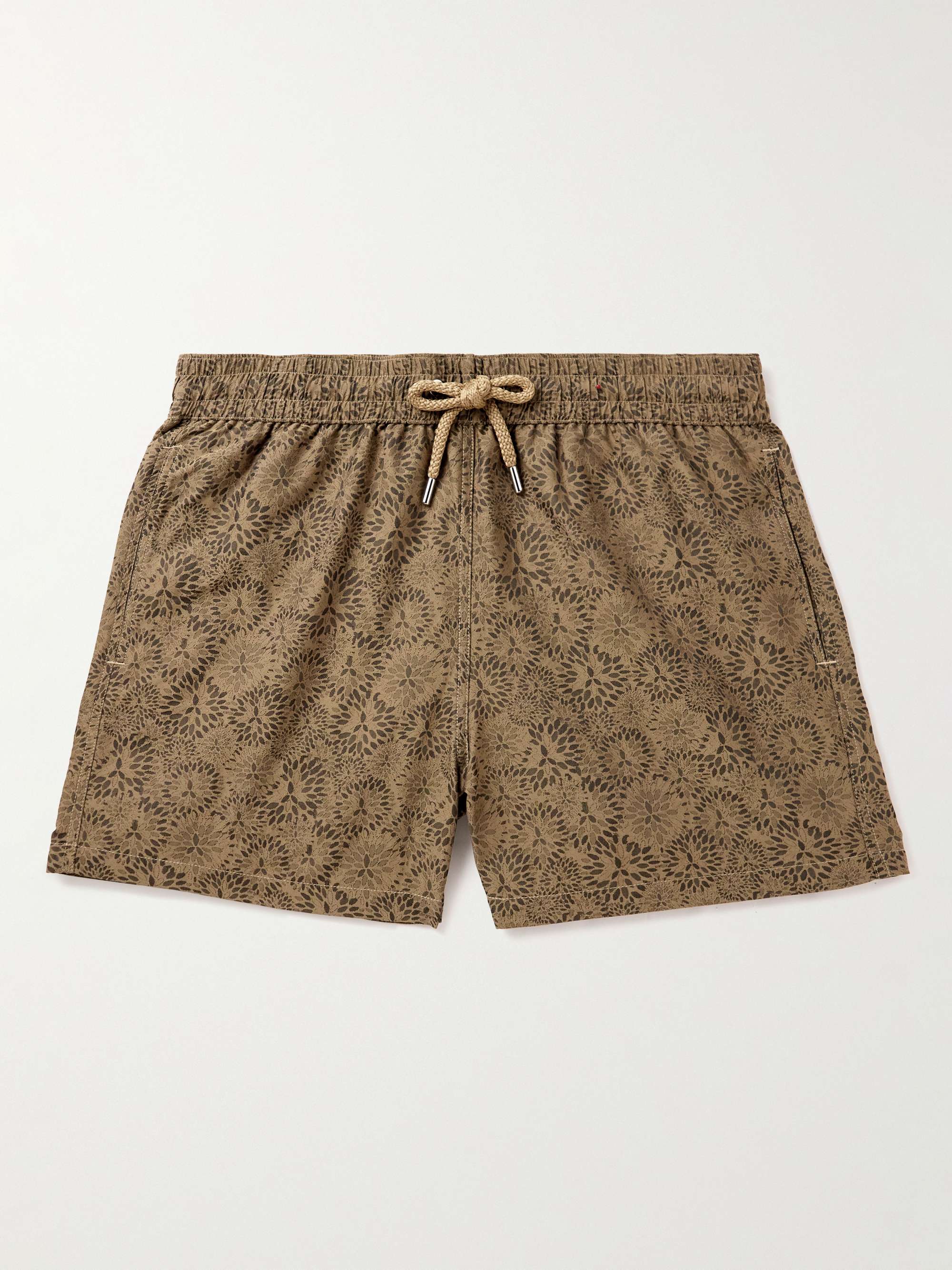 FRESCOBOL CARIOCA Straight-Leg Short-Length Printed Swim Shorts