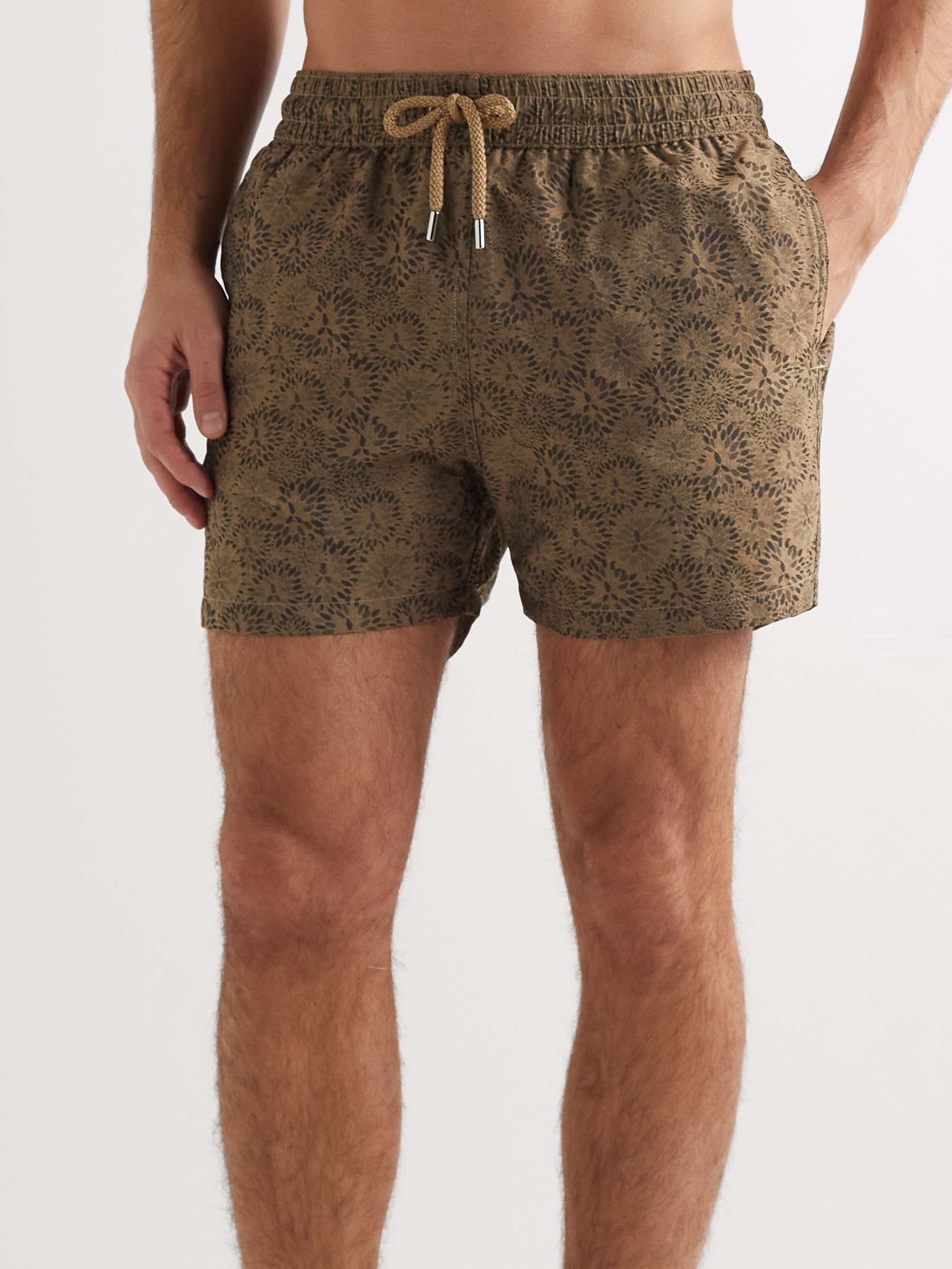 FRESCOBOL CARIOCA Straight-Leg Short-Length Printed Swim Shorts