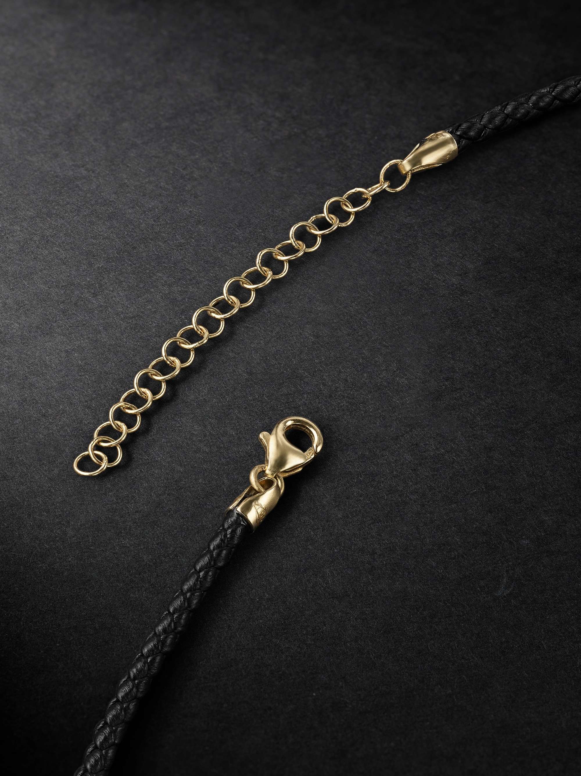 JENNY DEE JEWELRY Psychedelia Strength Mandalic 18-Karat Gold, Sapphire and Diamond Pendant Necklace
