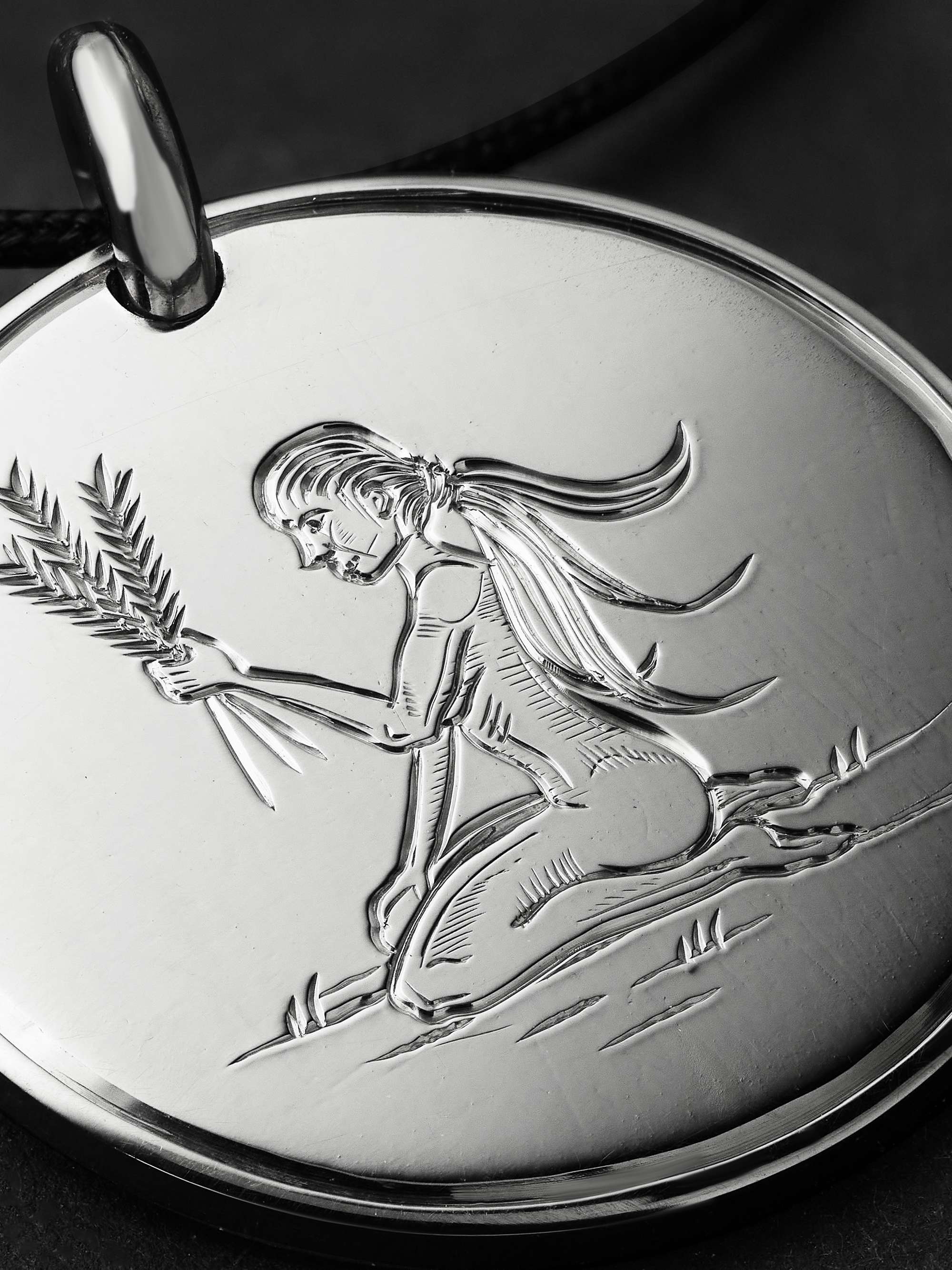DUFFY JEWELLERY Virgo 18-Karat White Gold and Cord Necklace