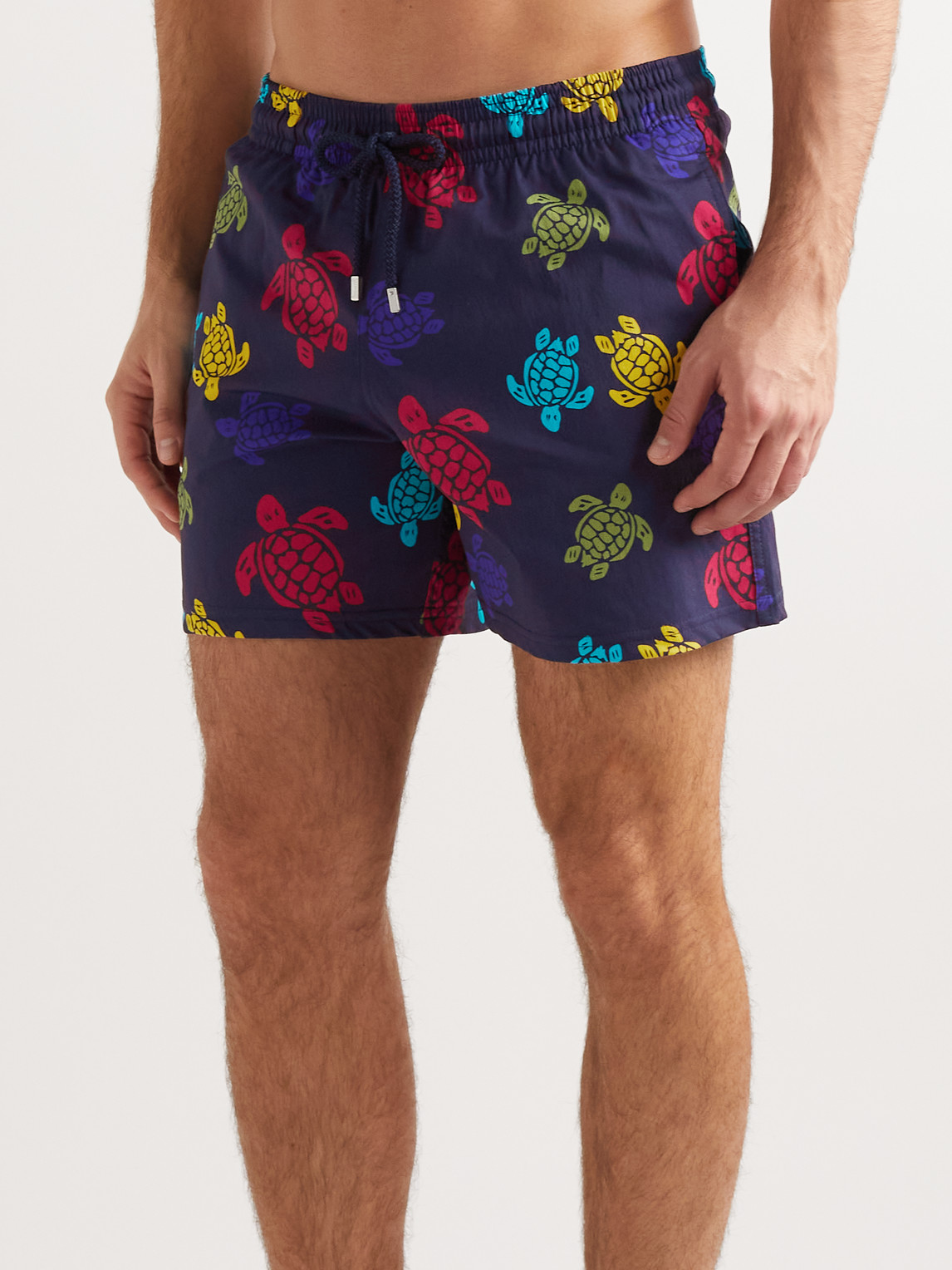 Shop Vilebrequin Moorise Mid-length Printed Recycled Swim Shorts In Blue