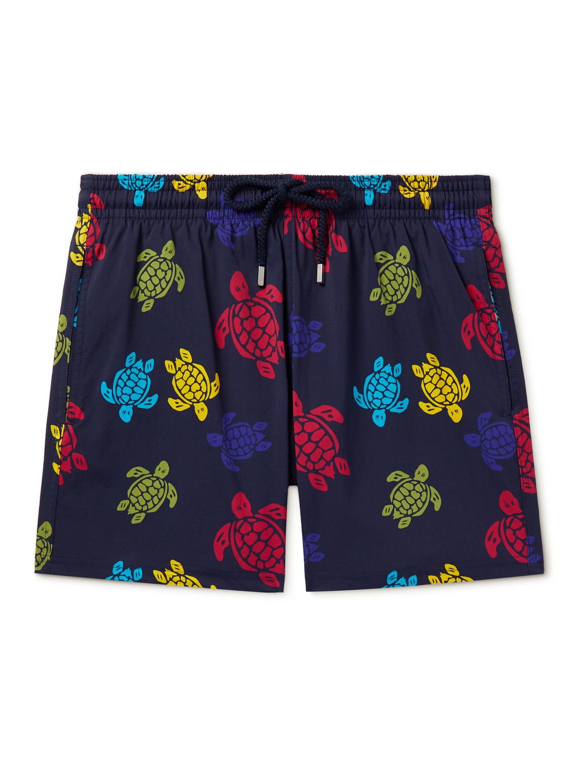 Shop Vilebrequin Moorise Mid-length Printed Recycled Swim Shorts In Blue