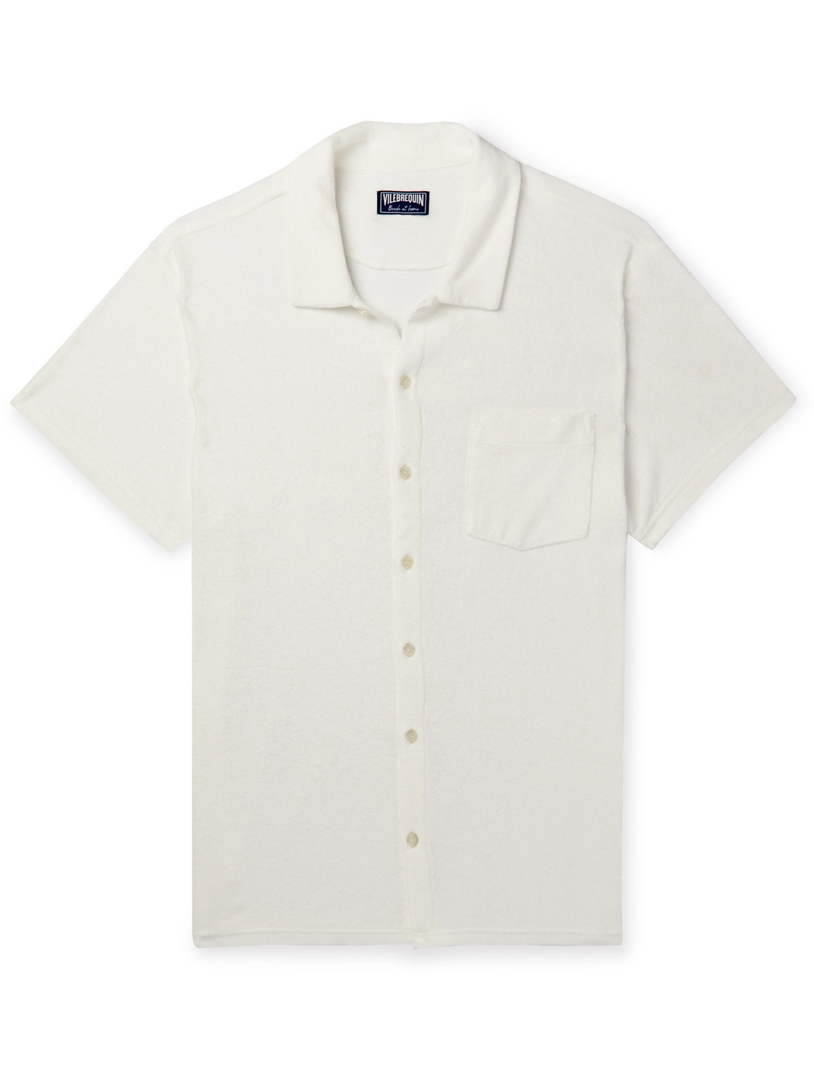 Vilebrequin Charli Cotton-blend Terry Shirt In White