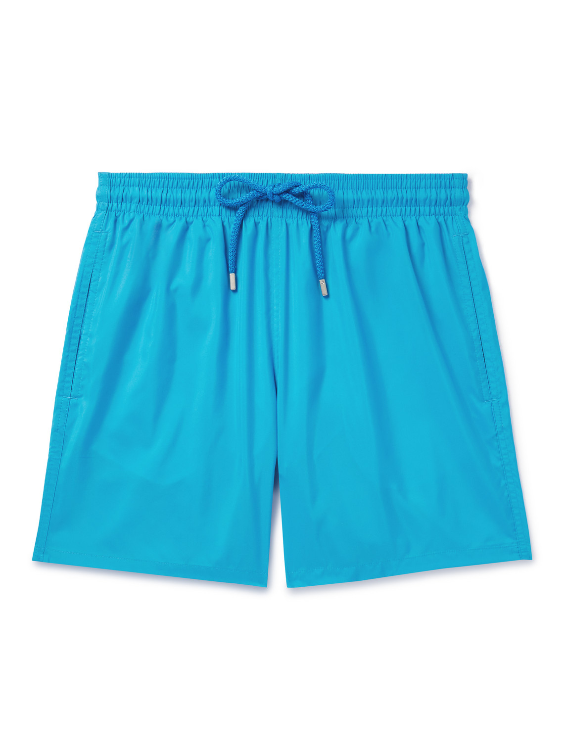 Vilebrequin Mahina Straight-leg Mid-length Recycled Swim Shorts In Blue