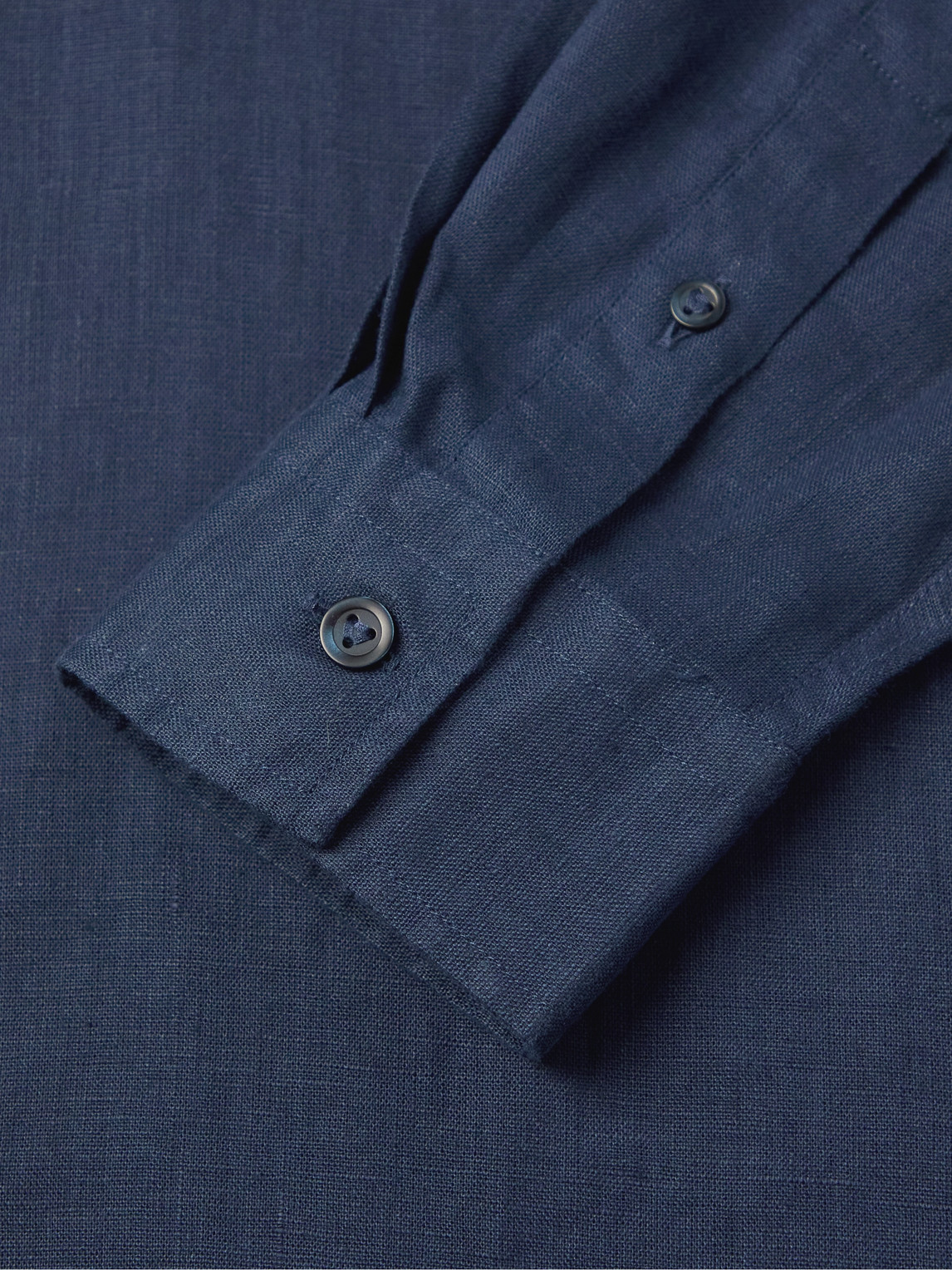 Vilebrequin Caroubis Linen Shirt In Blue
