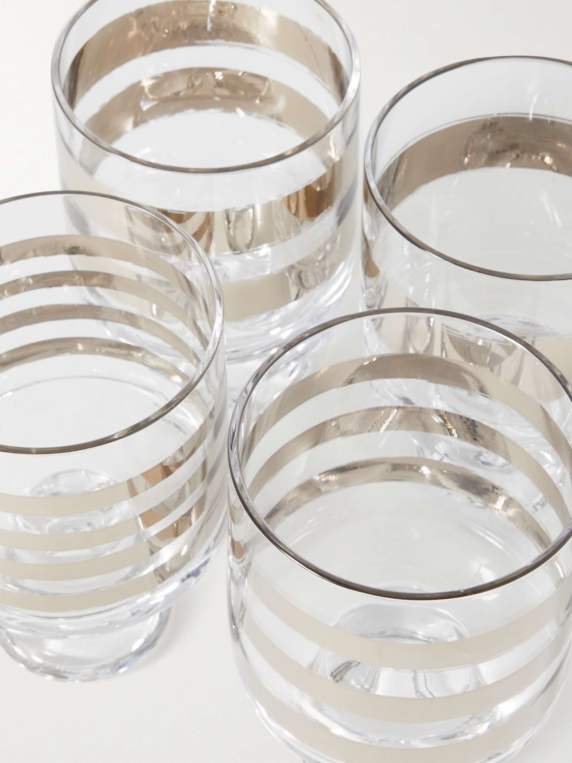 TOM DIXON Tank Set of Four Painted Lowball Glasses