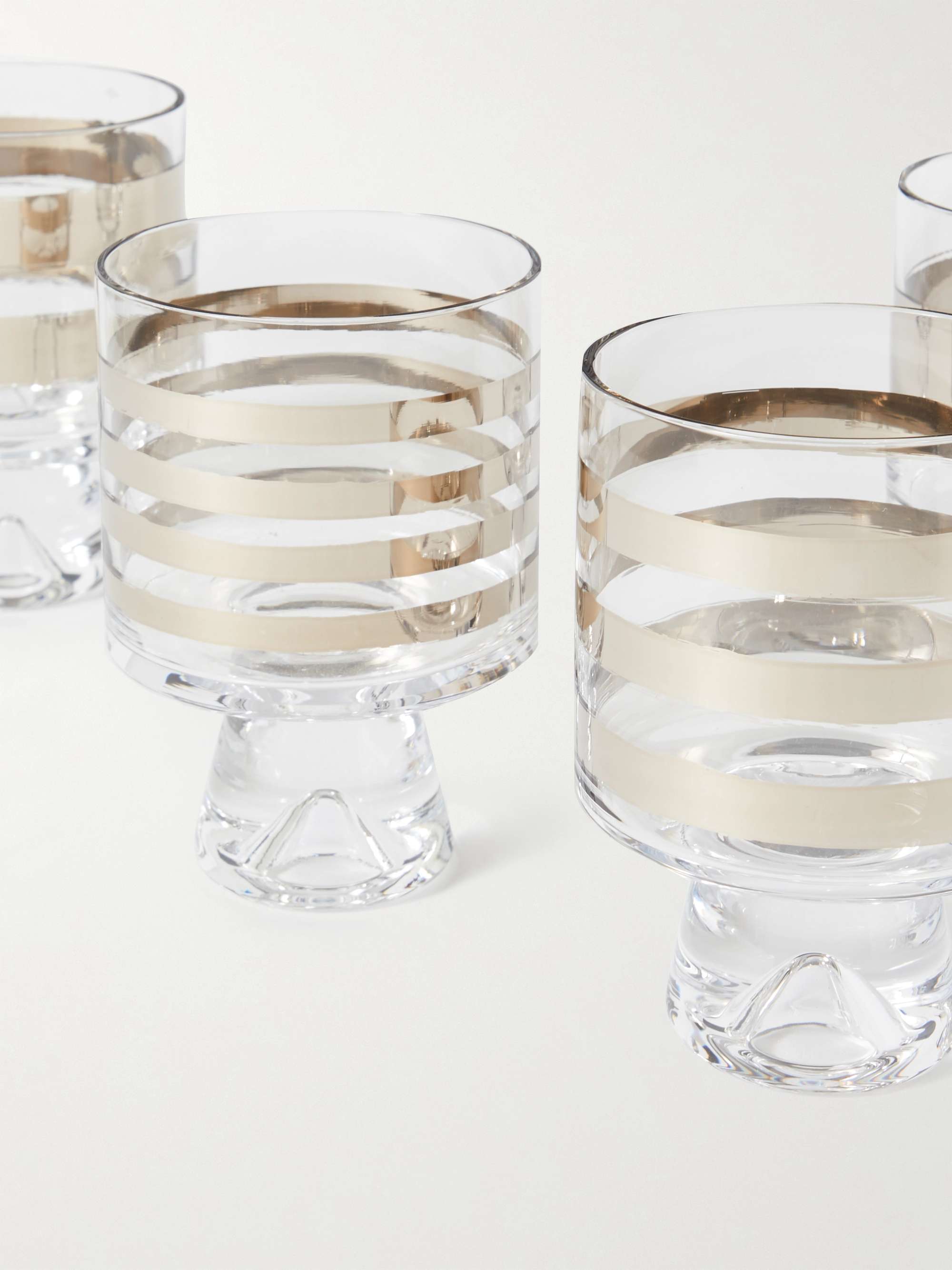 TOM DIXON Tank Set of Four Painted Lowball Glasses