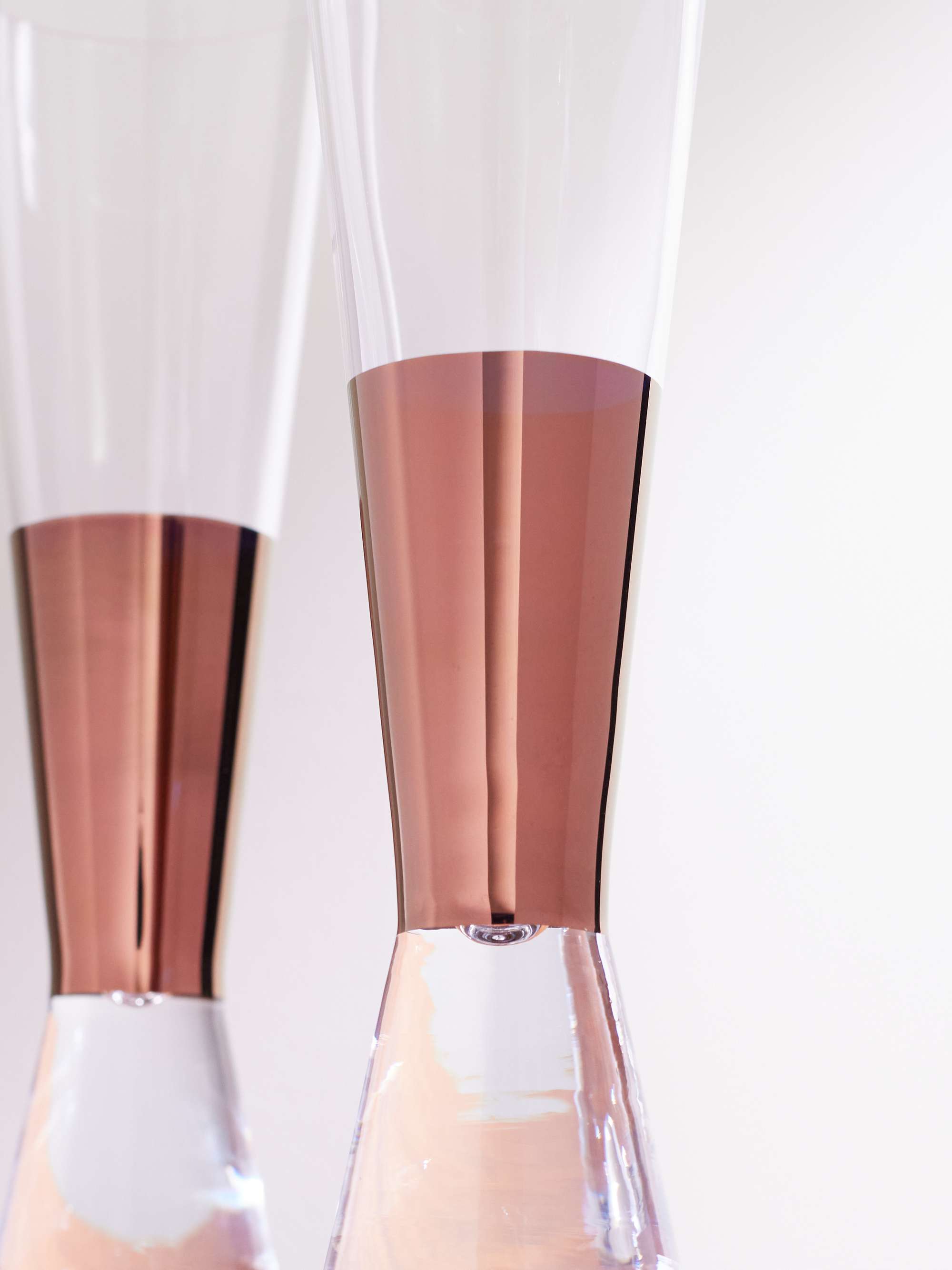 TOM DIXON Tank Set of Two Painted Champagne Glasses