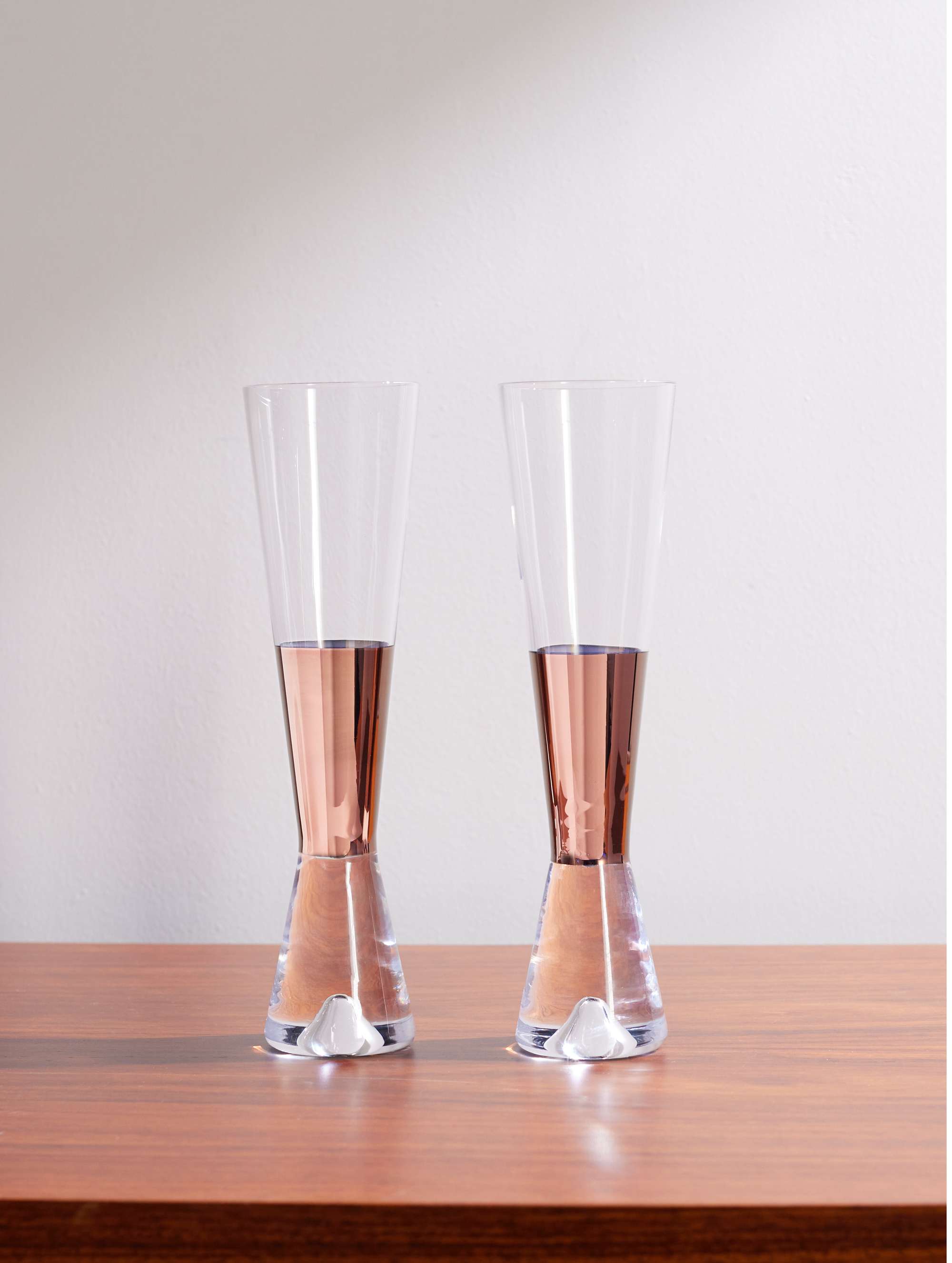 TOM DIXON Tank Set of Two Painted Champagne Glasses