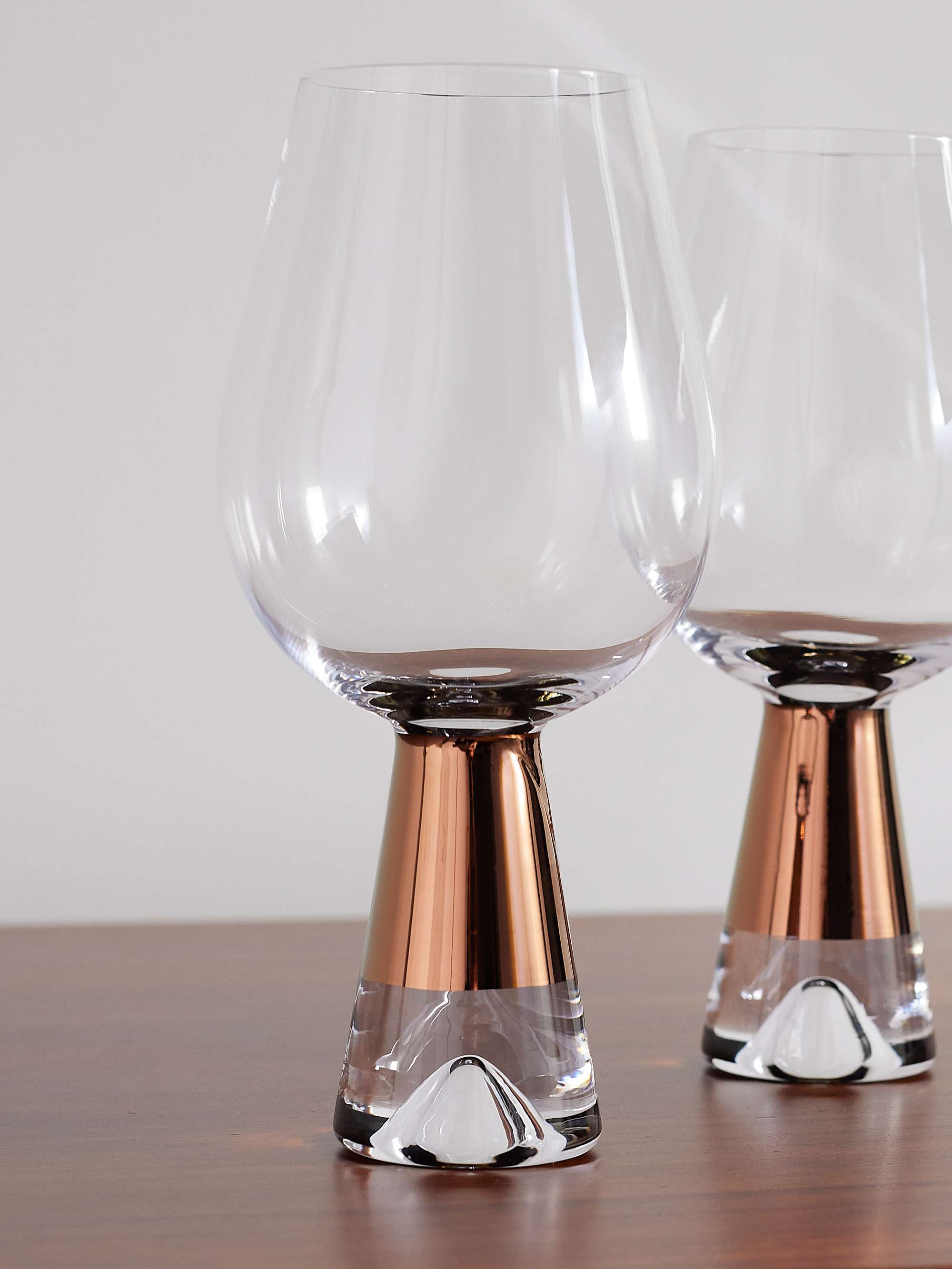 TOM DIXON Tank Set of Two Painted Wine Glasses