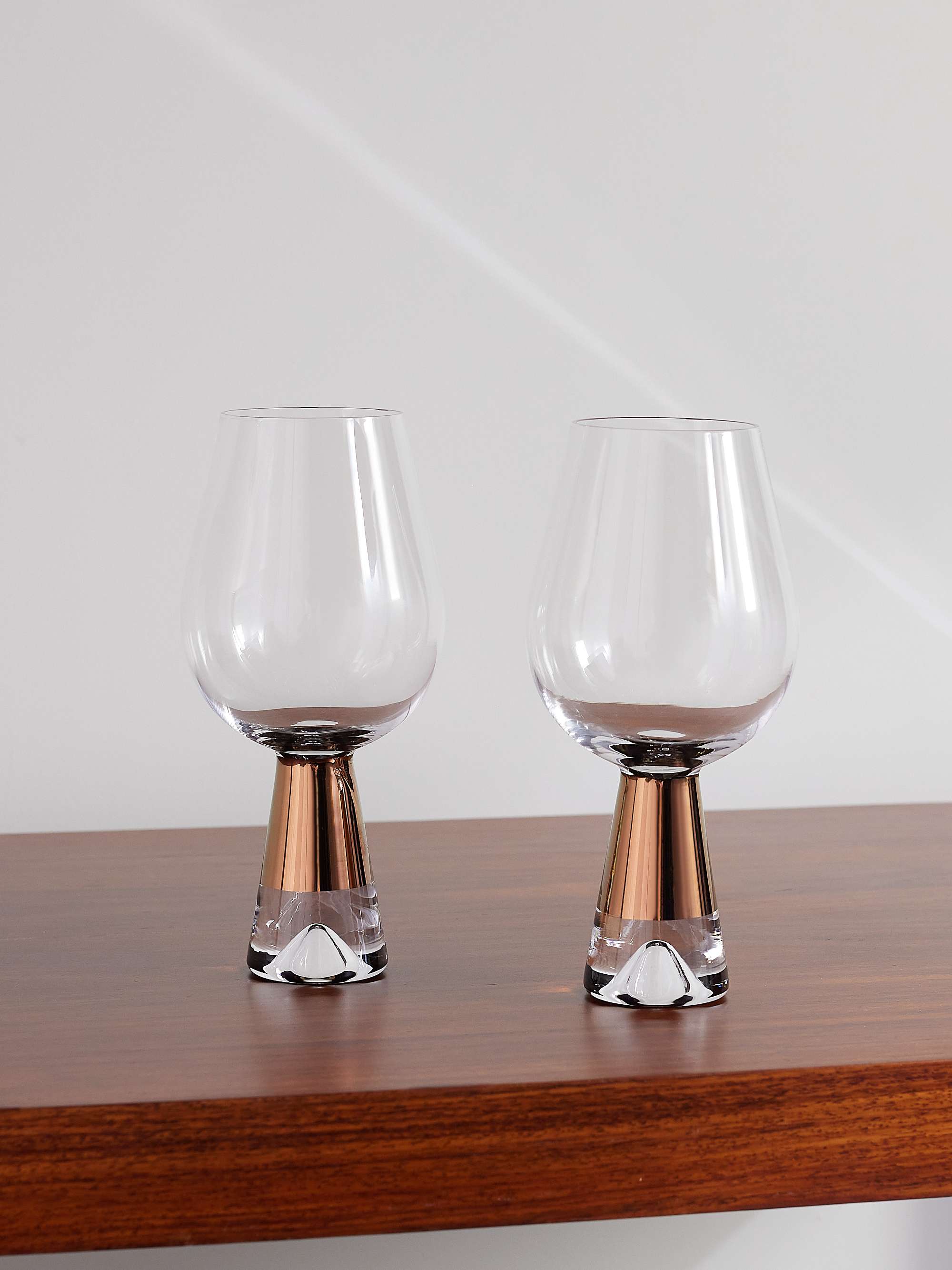 TOM DIXON Tank Set of Two Painted Wine Glasses