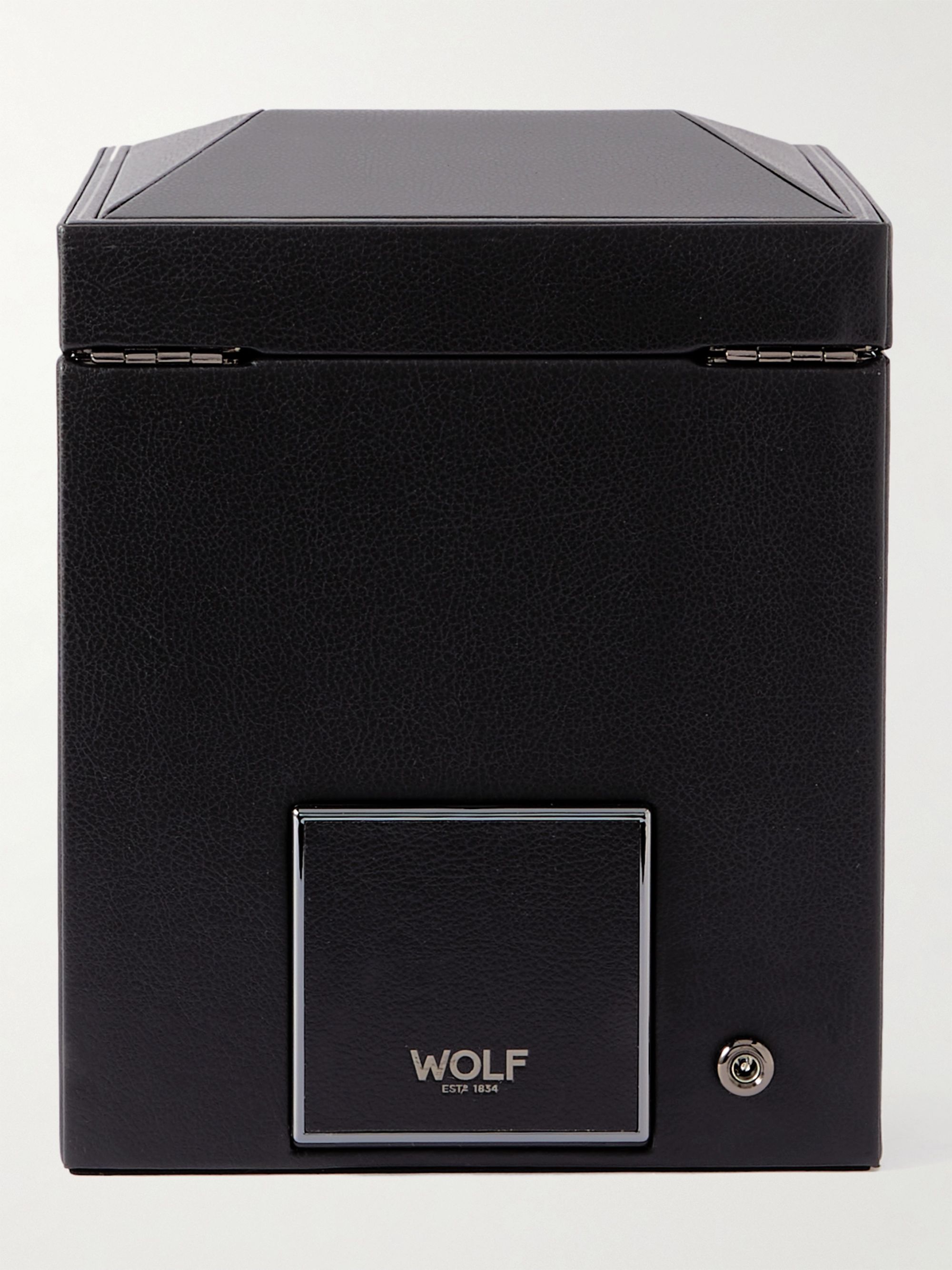 WOLF British Racing Pebble-Grain Vegan Leather Watch Winder