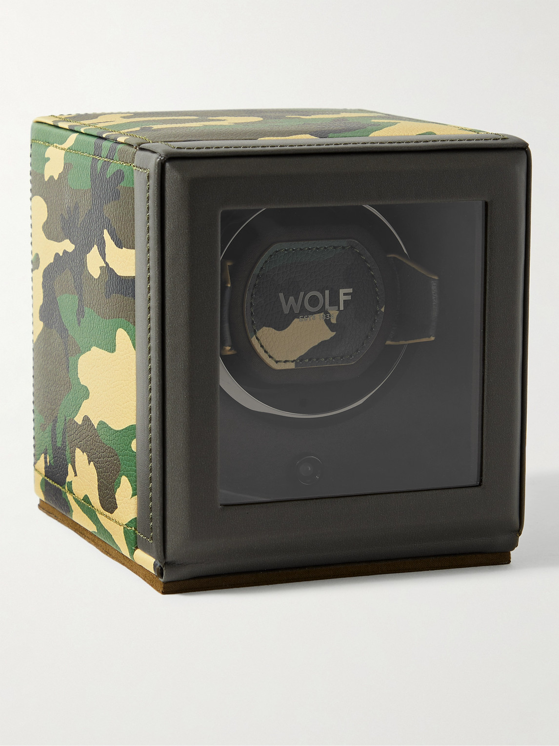 Wolf Elements Cub Camouflage-Print Full-Grain Vegan Leather Single Watch Winder - Men