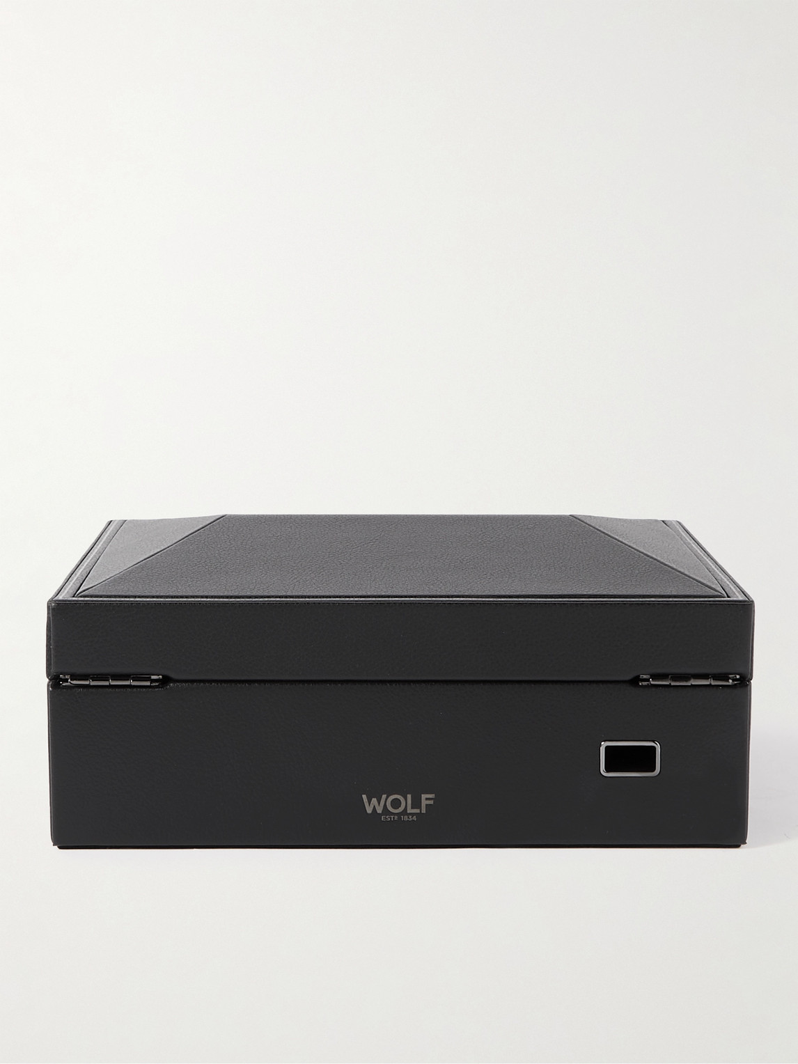  Wolf - British Racing Pebble-grain Vegan Leather Eight-piece Watch Box - Men - Black 