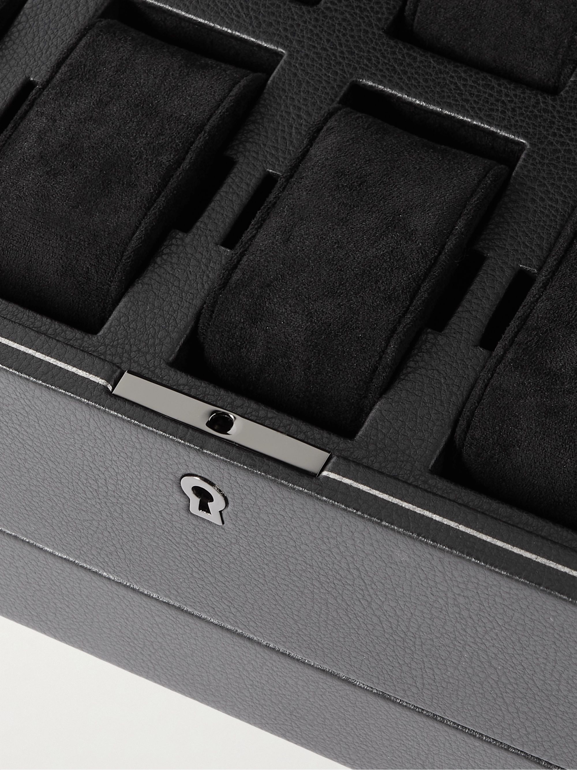 WOLF British Racing Pebble-Grain Vegan Leather Storage and Ten-Piece Watch Box