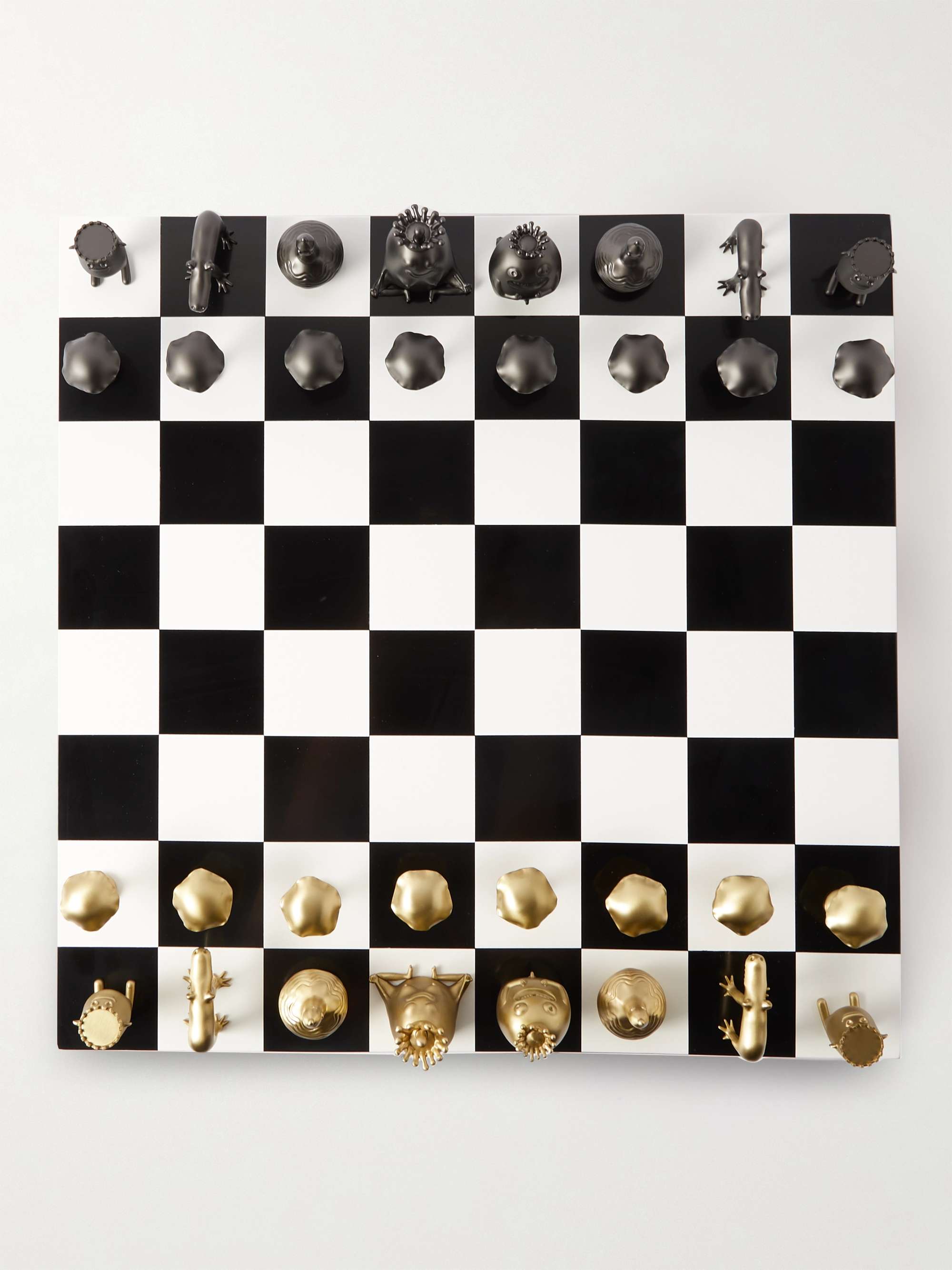 L'OBJET + Haas Brothers Stone Chess Set