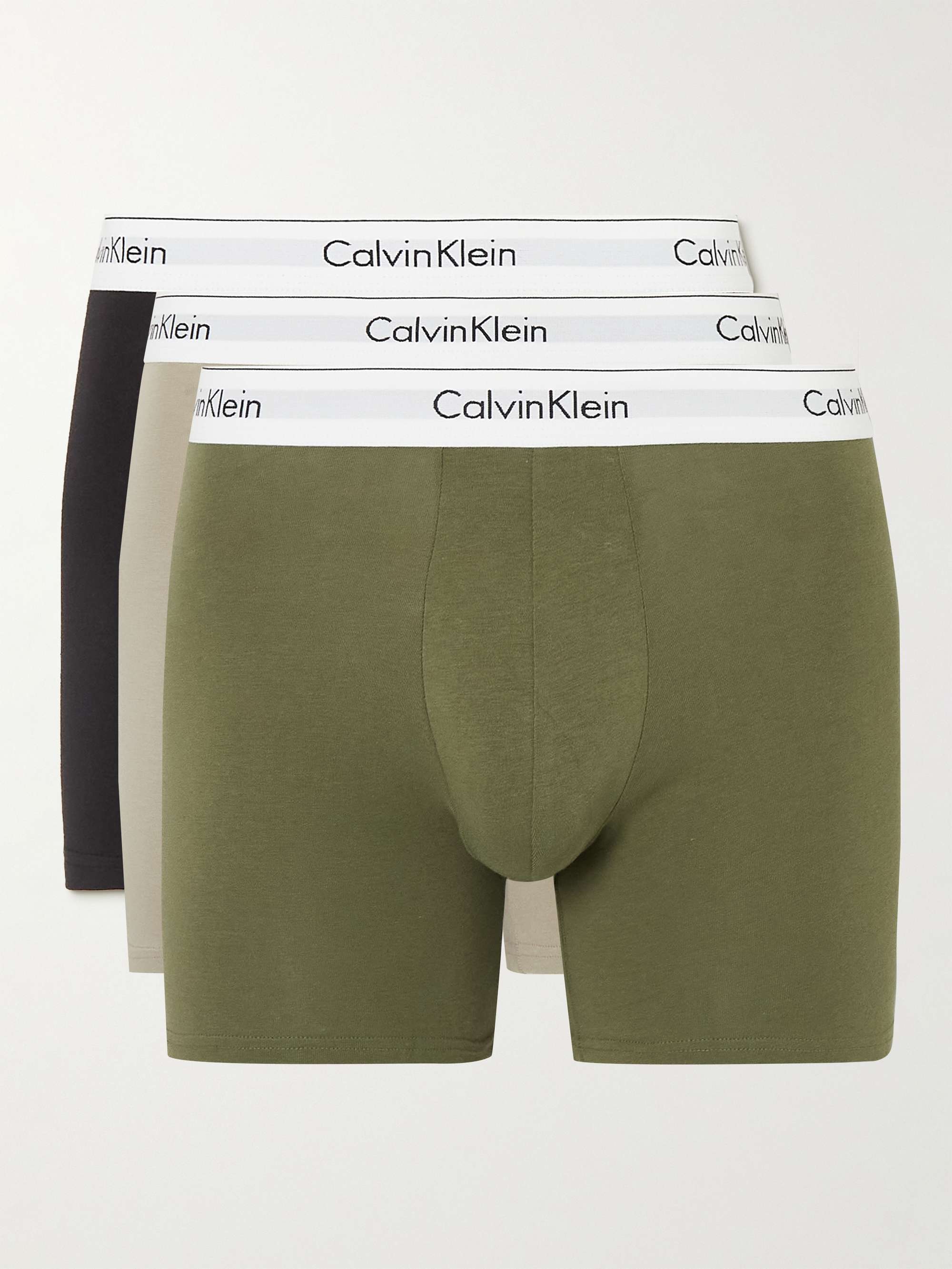 Amerika Koloniaal Verplicht CALVIN KLEIN UNDERWEAR Three-Pack Modern Stretch-Cotton Boxer Briefs | MR  PORTER