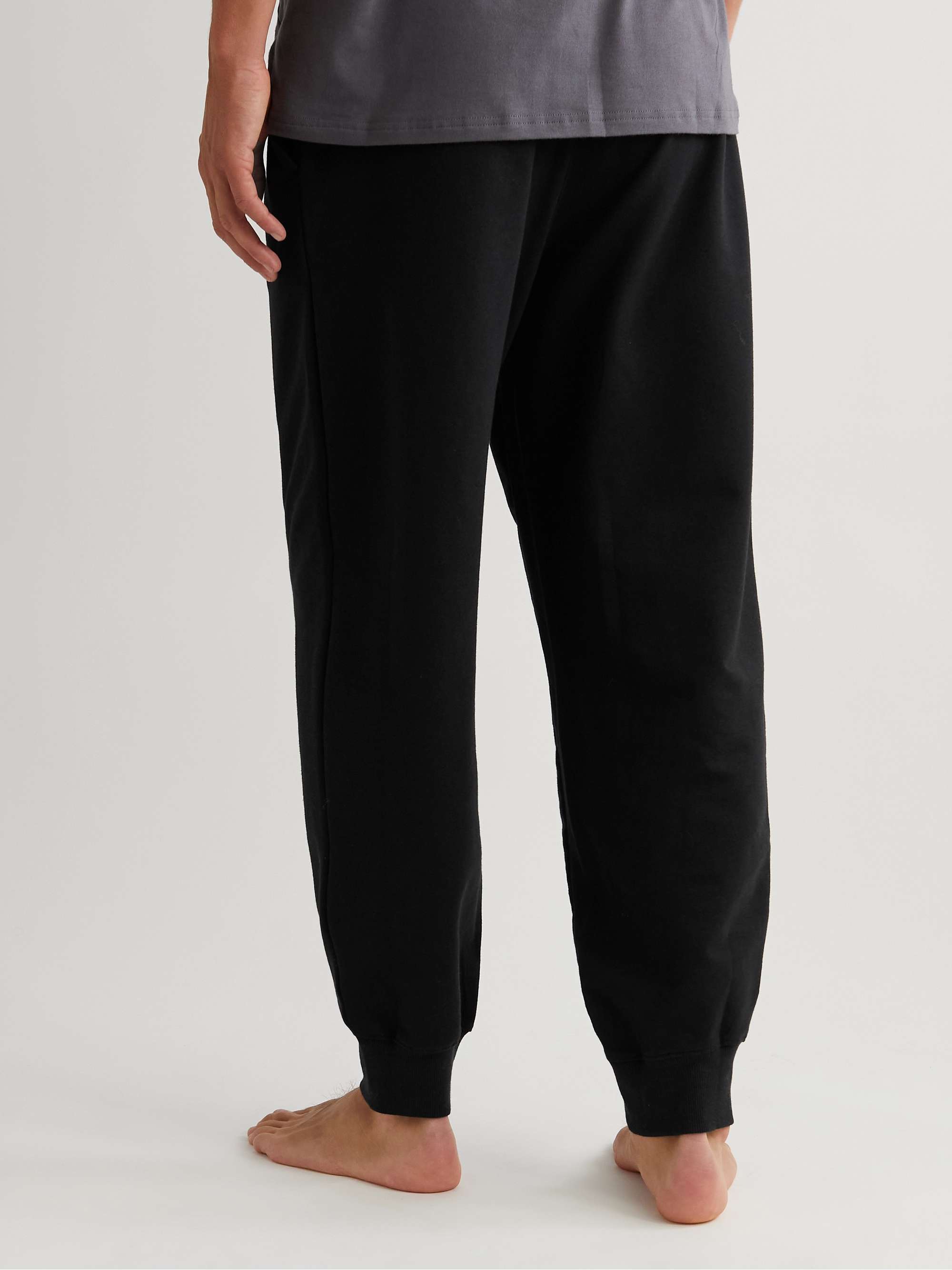 CALVIN KLEIN UNDERWEAR Modern Cotton-Blend Jersey Tapered Sweatpants