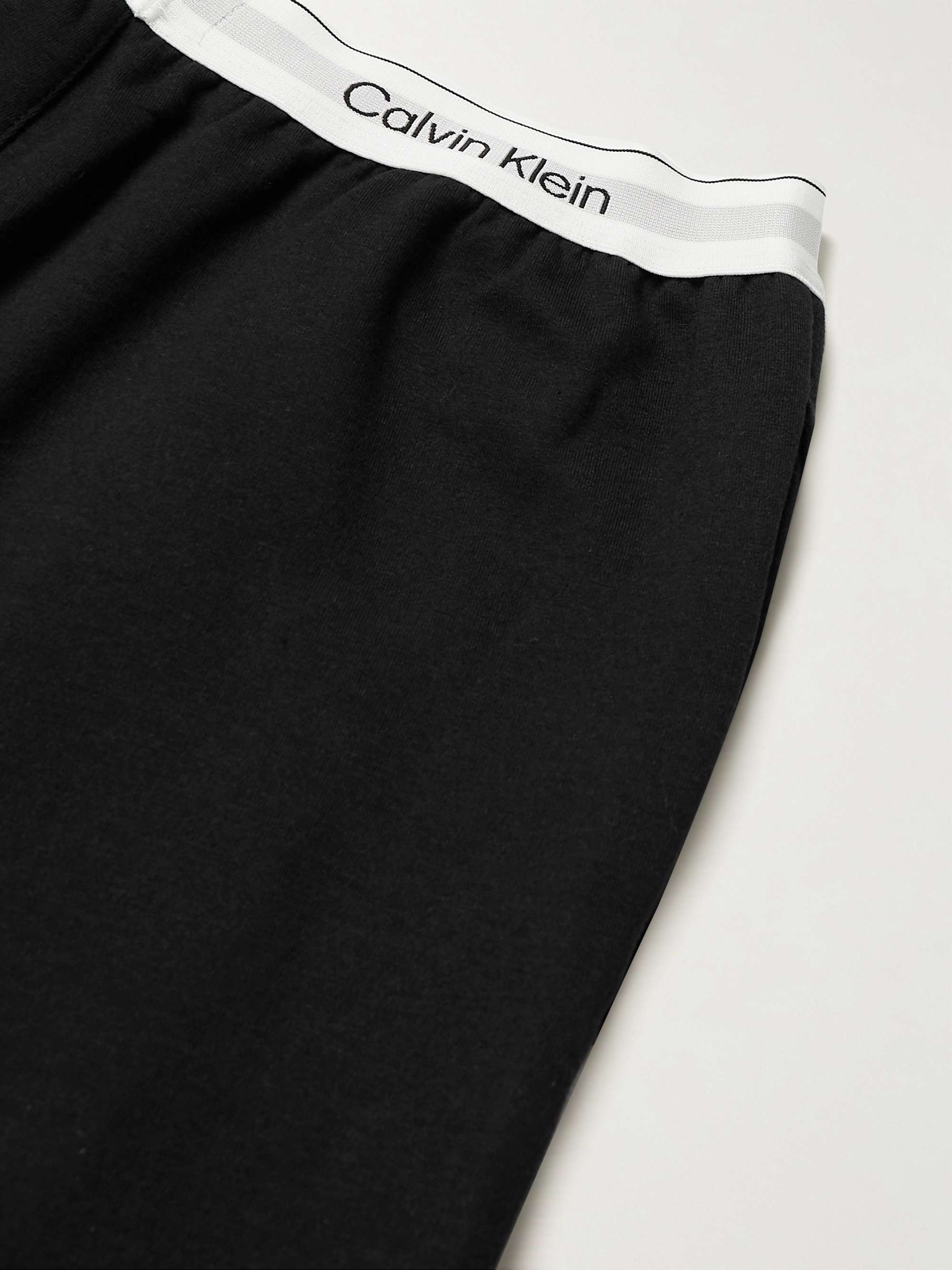 CALVIN KLEIN UNDERWEAR Modern Cotton-Blend Jersey Tapered Sweatpants