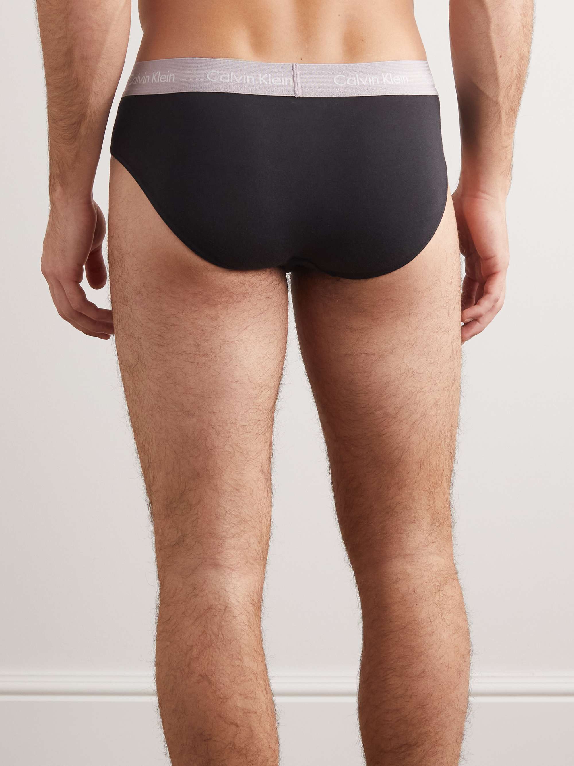 CALVIN KLEIN UNDERWEAR Five-Pack Stretch-Cotton Briefs
