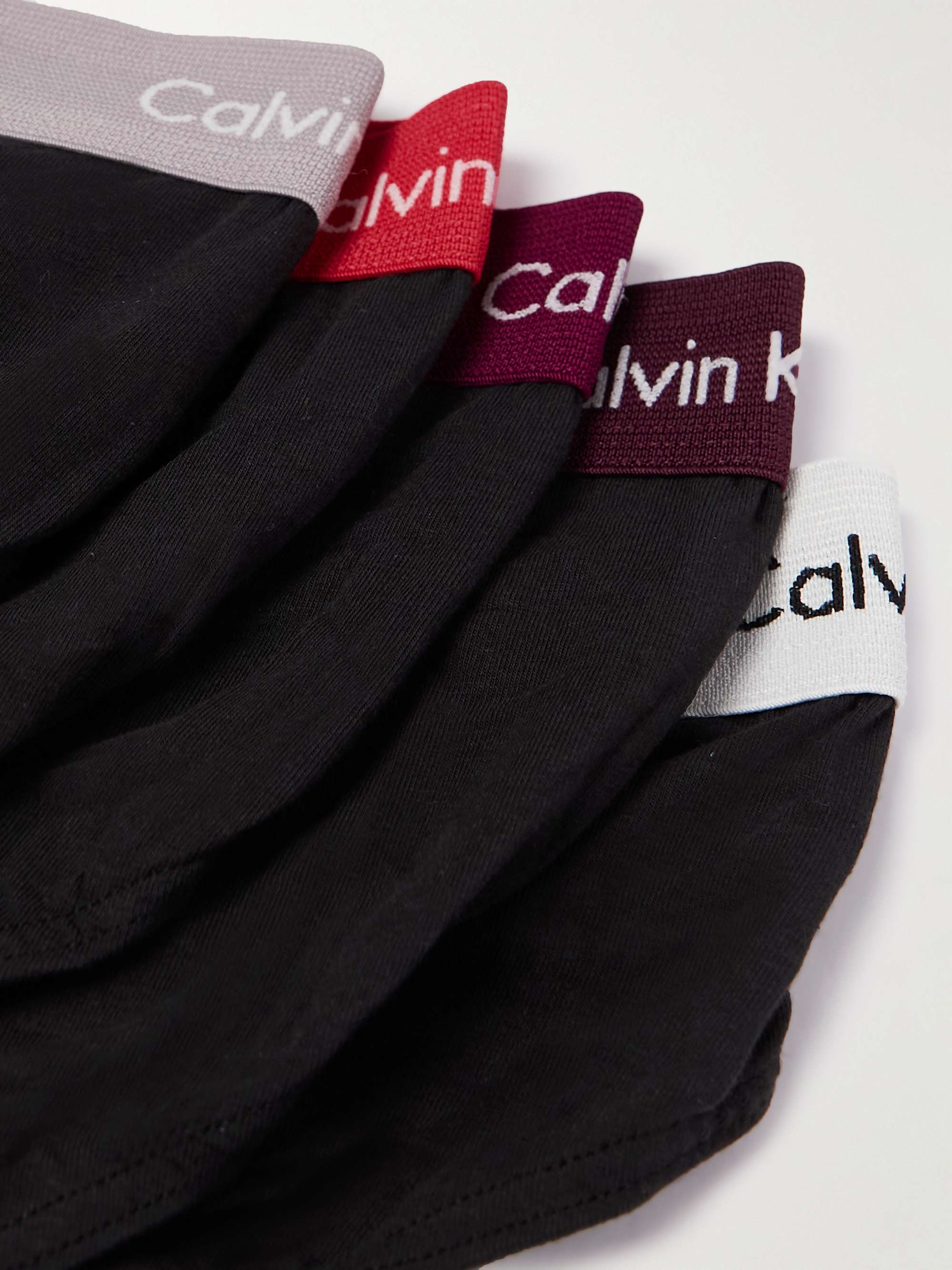 CALVIN KLEIN UNDERWEAR Five-Pack Stretch-Cotton Briefs