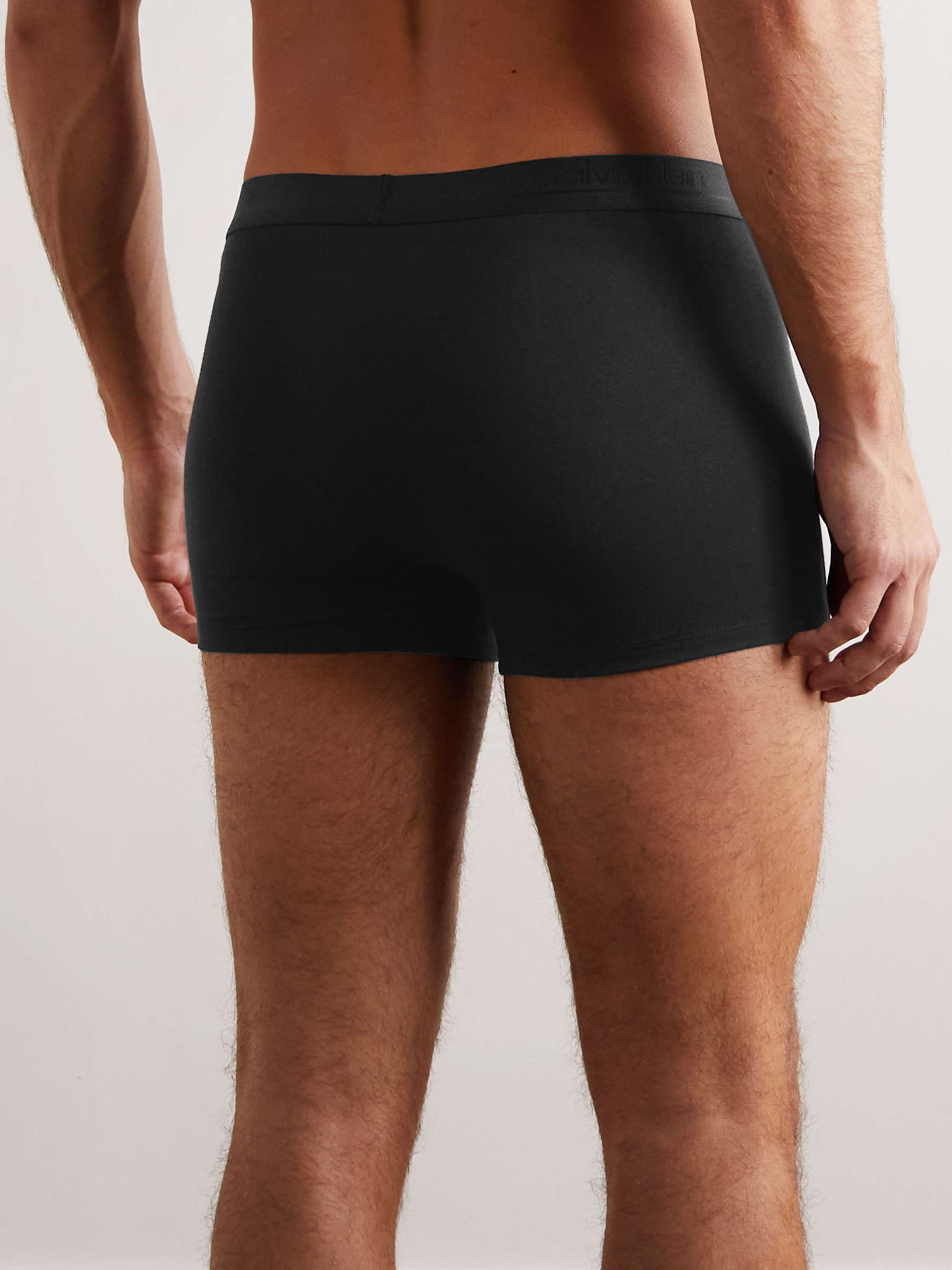 CALVIN KLEIN UNDERWEAR Two-Pack Stretch-Cotton Boxer Briefs