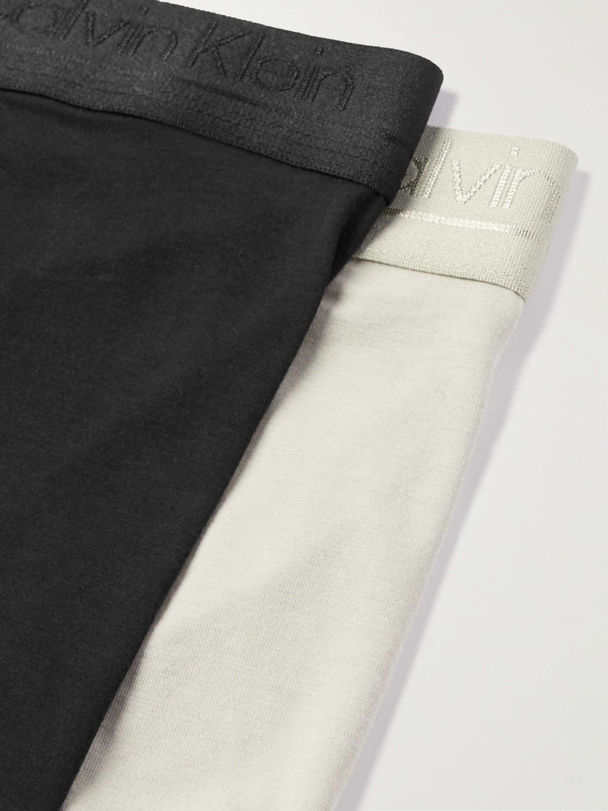 CALVIN KLEIN UNDERWEAR Two-Pack Stretch-Cotton Boxer Briefs