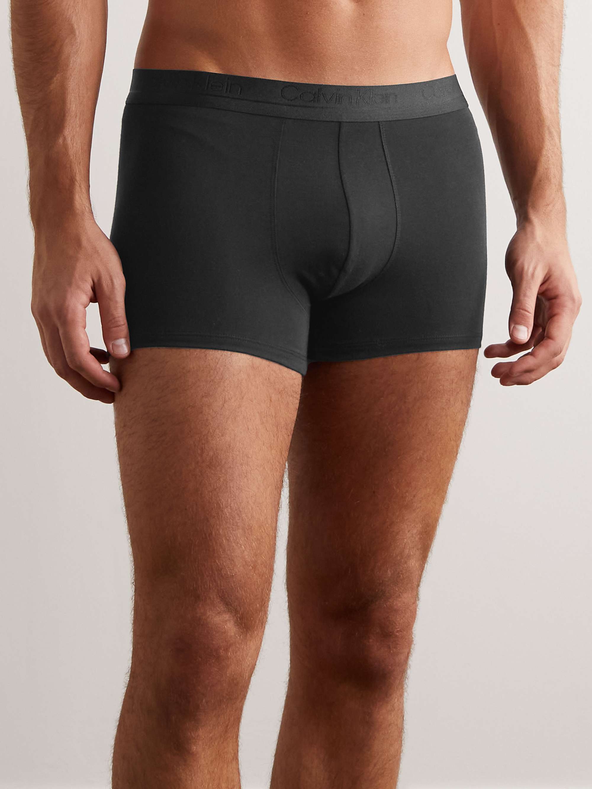 CALVIN KLEIN UNDERWEAR Two-Pack Stretch-Cotton Boxer Briefs