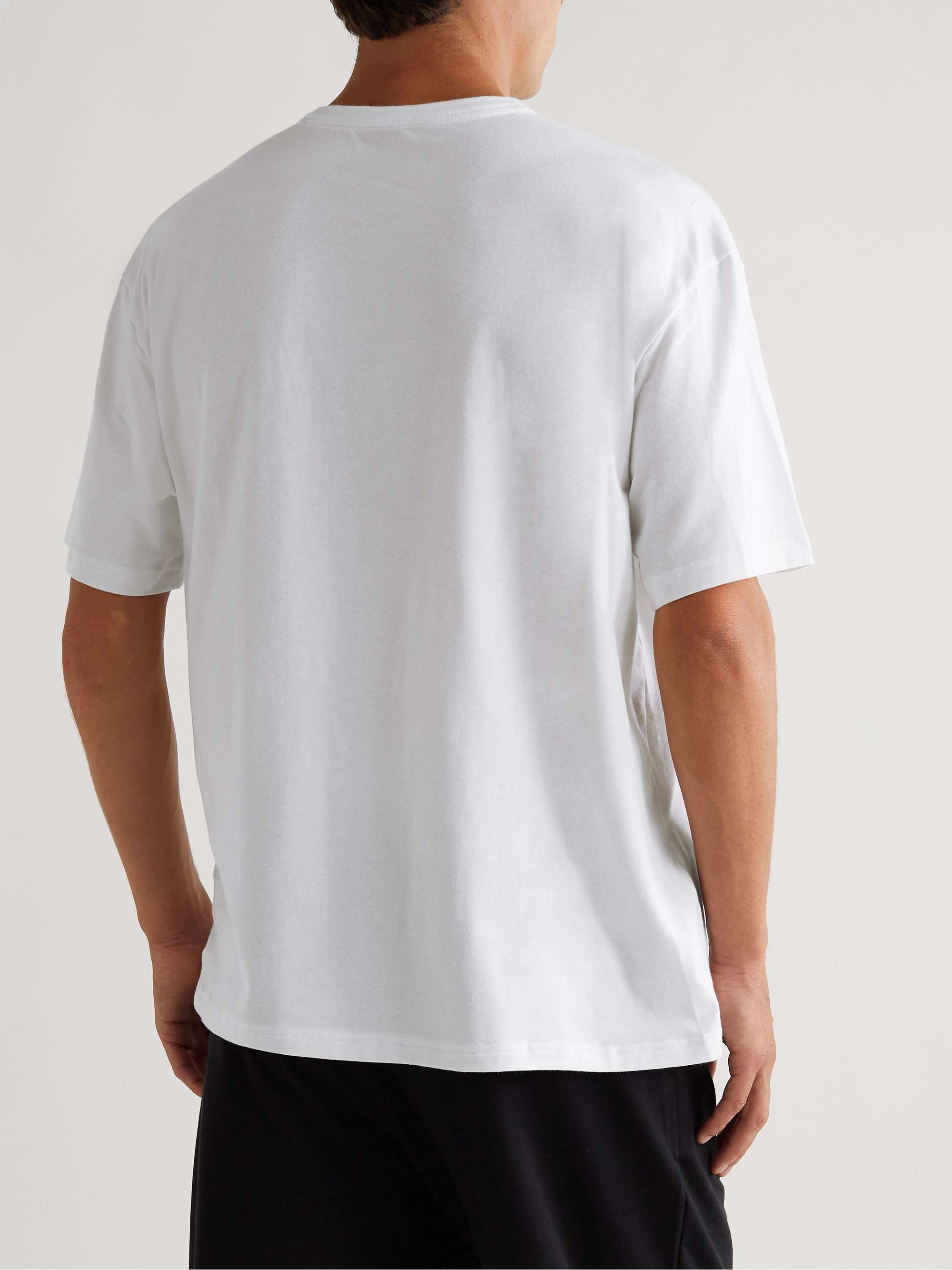 CALVIN KLEIN UNDERWEAR Modern Logo-Embroidered Cotton-Blend Jersey T-Shirt