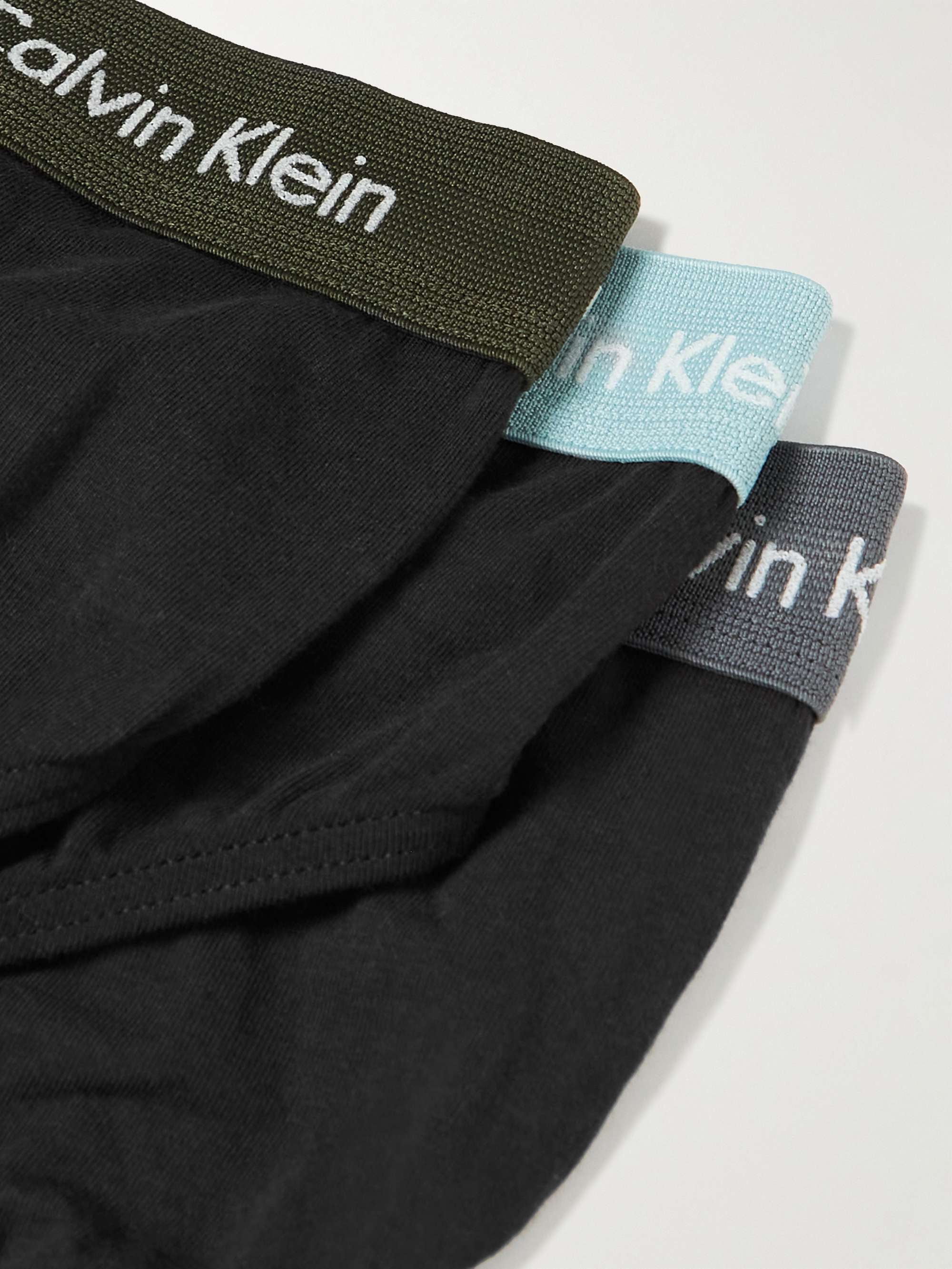 CALVIN KLEIN UNDERWEAR Three-Pack Stretch-Cotton Briefs