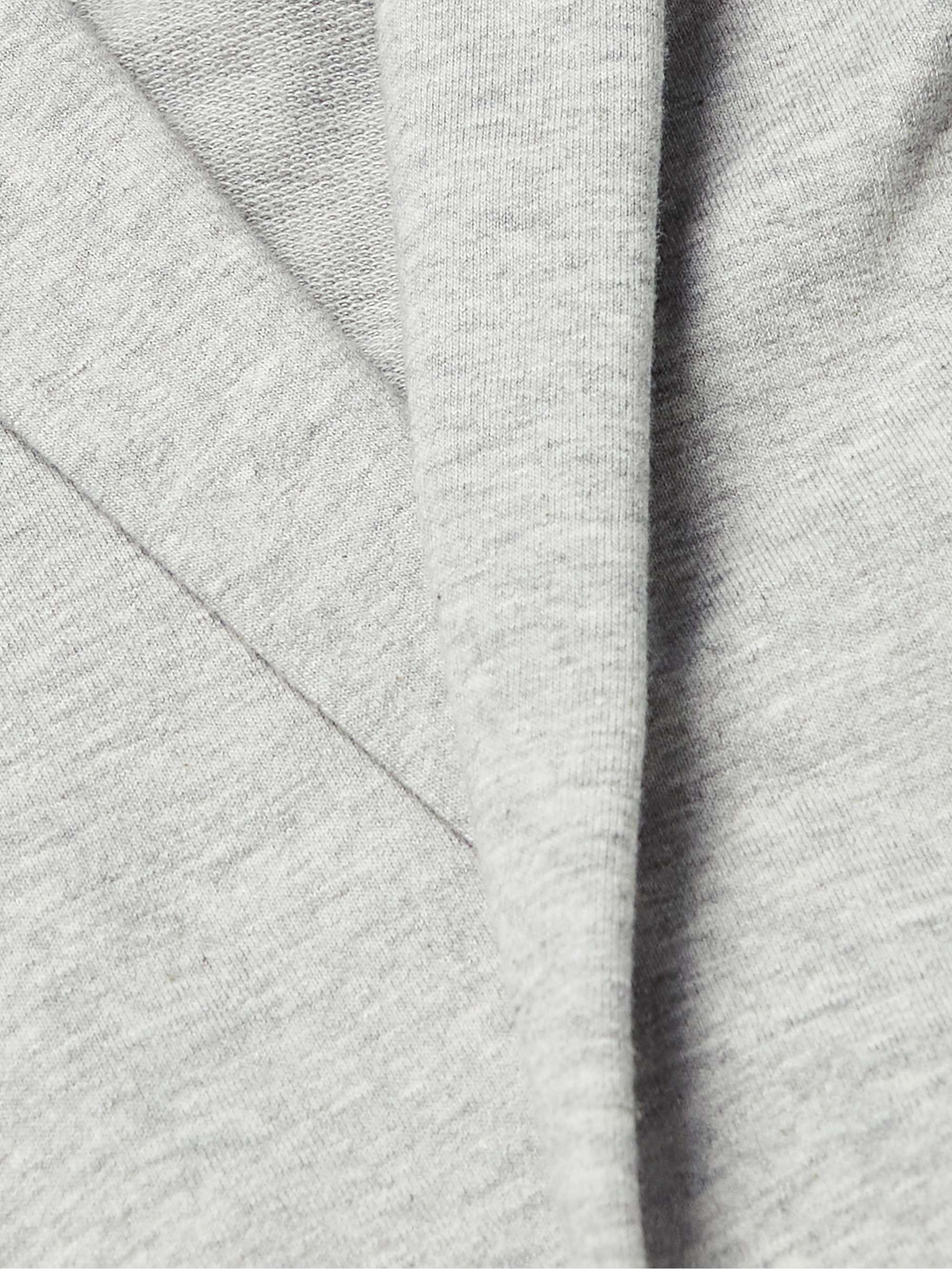 CALVIN KLEIN UNDERWEAR Logo-Embroidered Cotton-Blend Jersey Hooded Robe