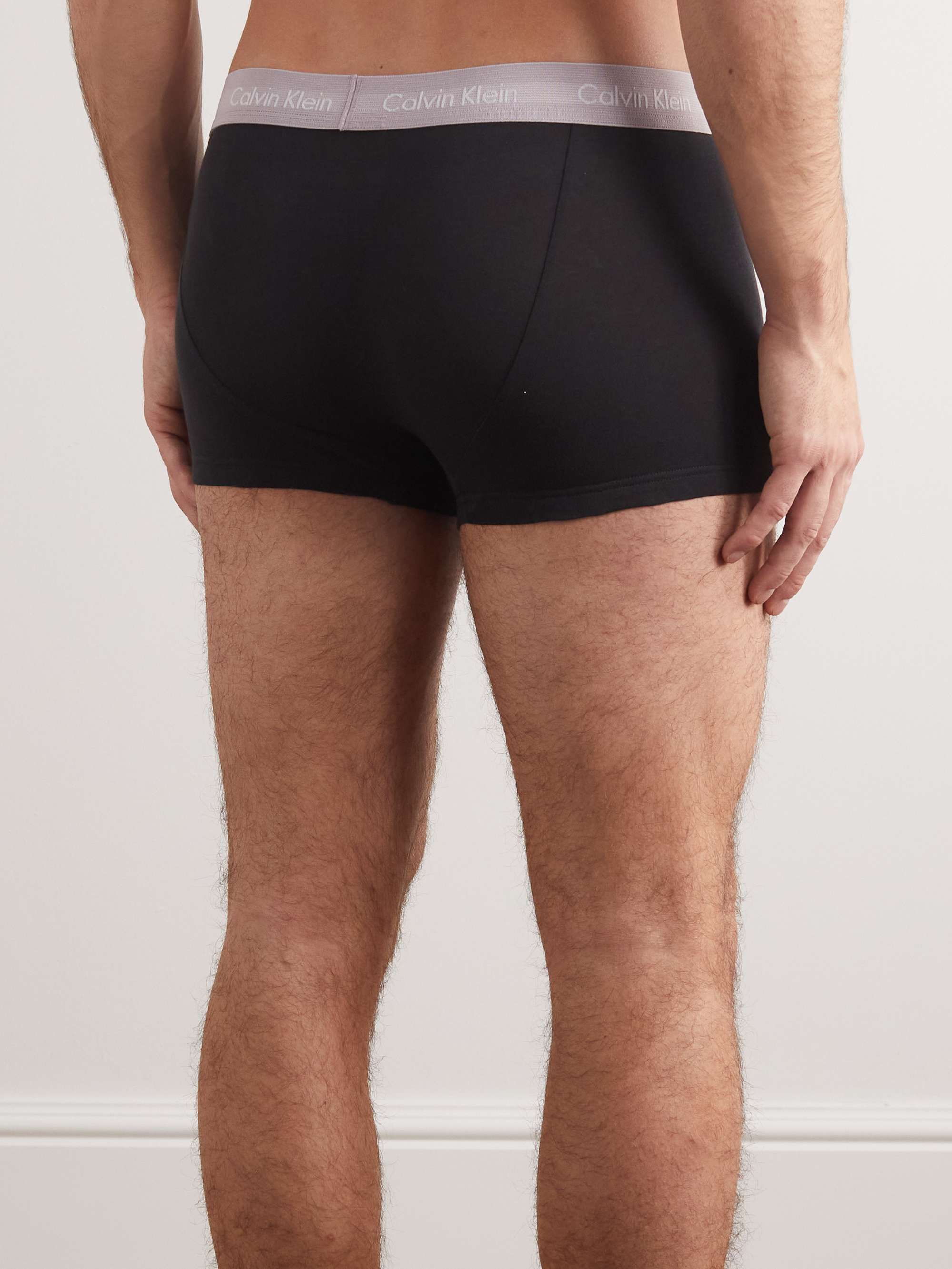 CALVIN KLEIN UNDERWEAR Five-Pack Stretch-Cotton Boxer Briefs
