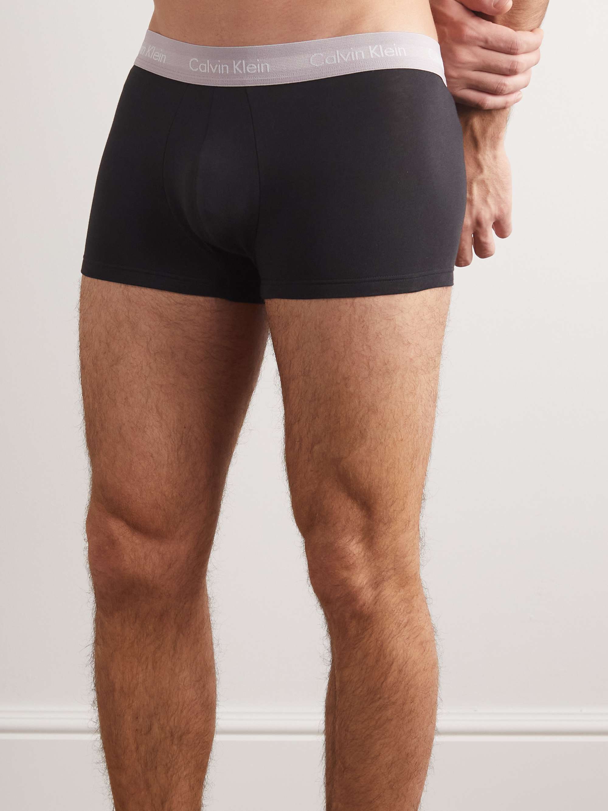 CALVIN KLEIN UNDERWEAR Five-Pack Stretch-Cotton Boxer Briefs