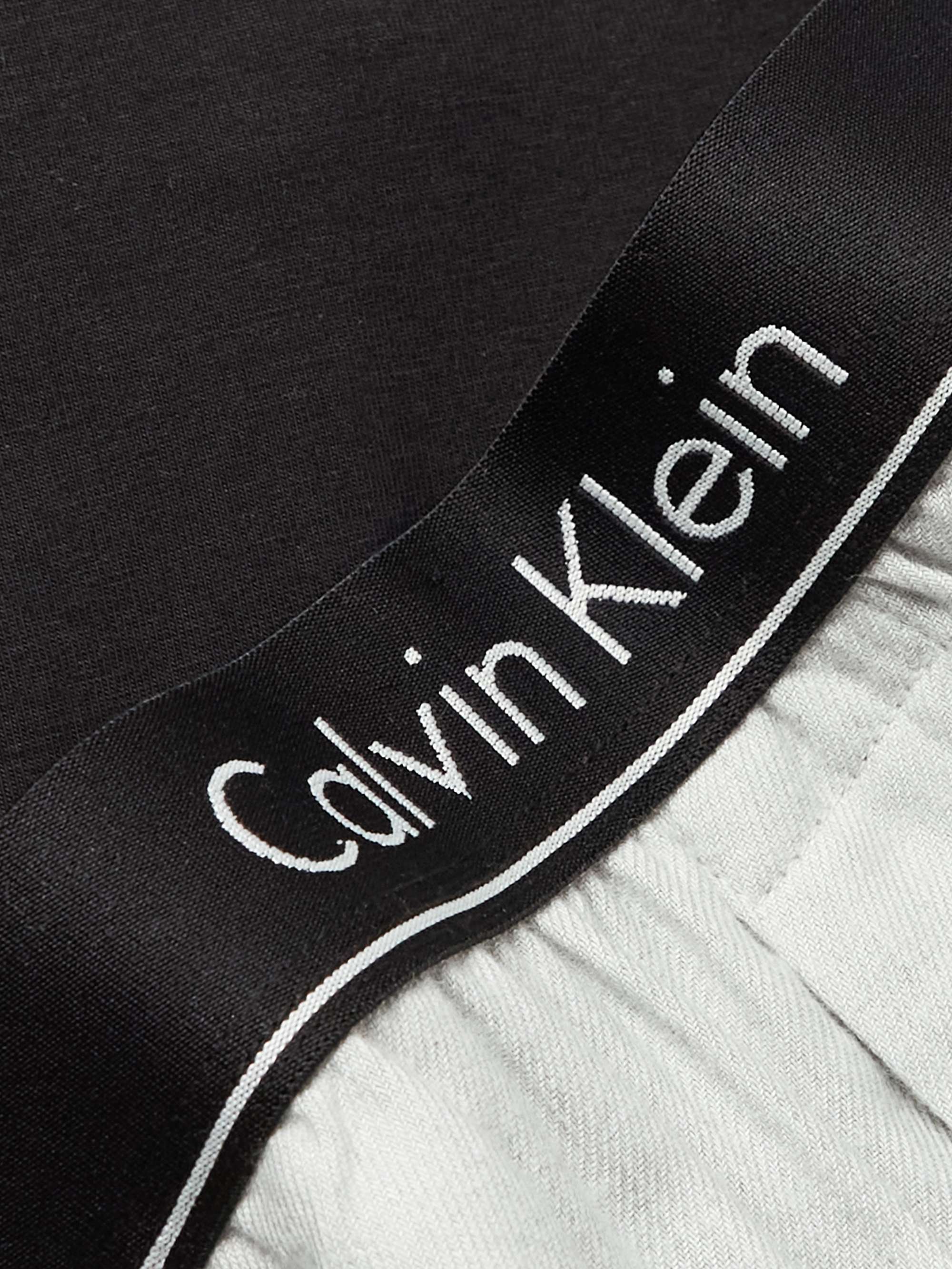 CALVIN KLEIN UNDERWEAR Logo-Print Cotton-Blend Jersey Pyjama Set
